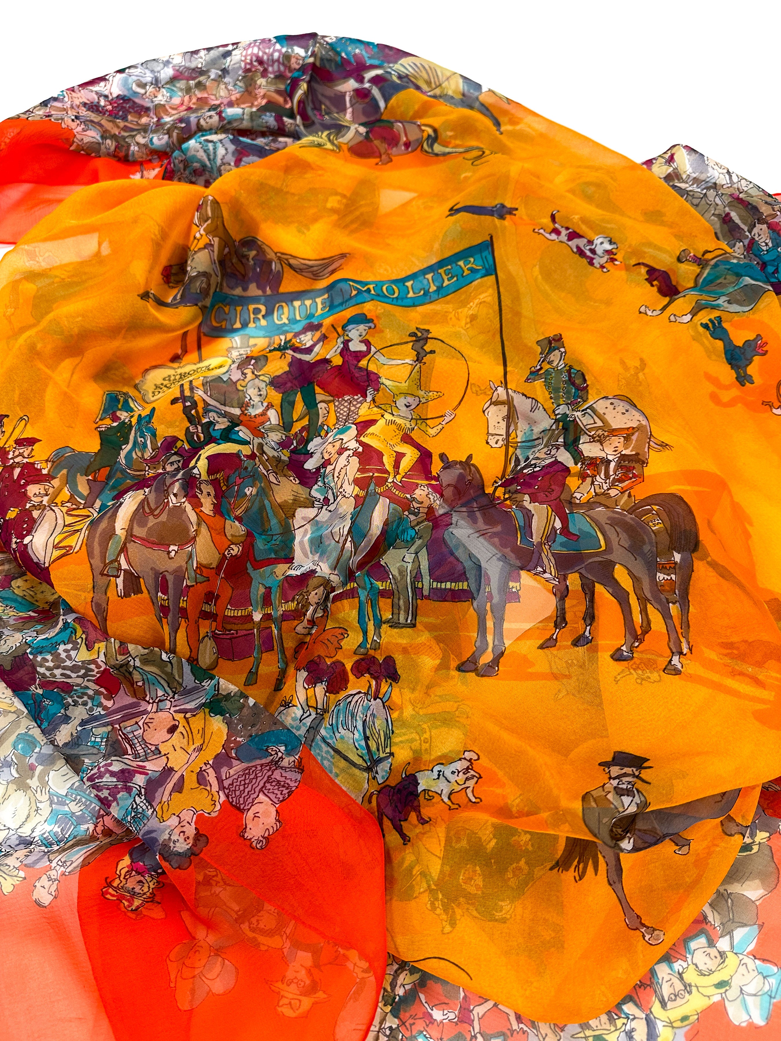 Hermès Le Cirque Molier Mousseline 140