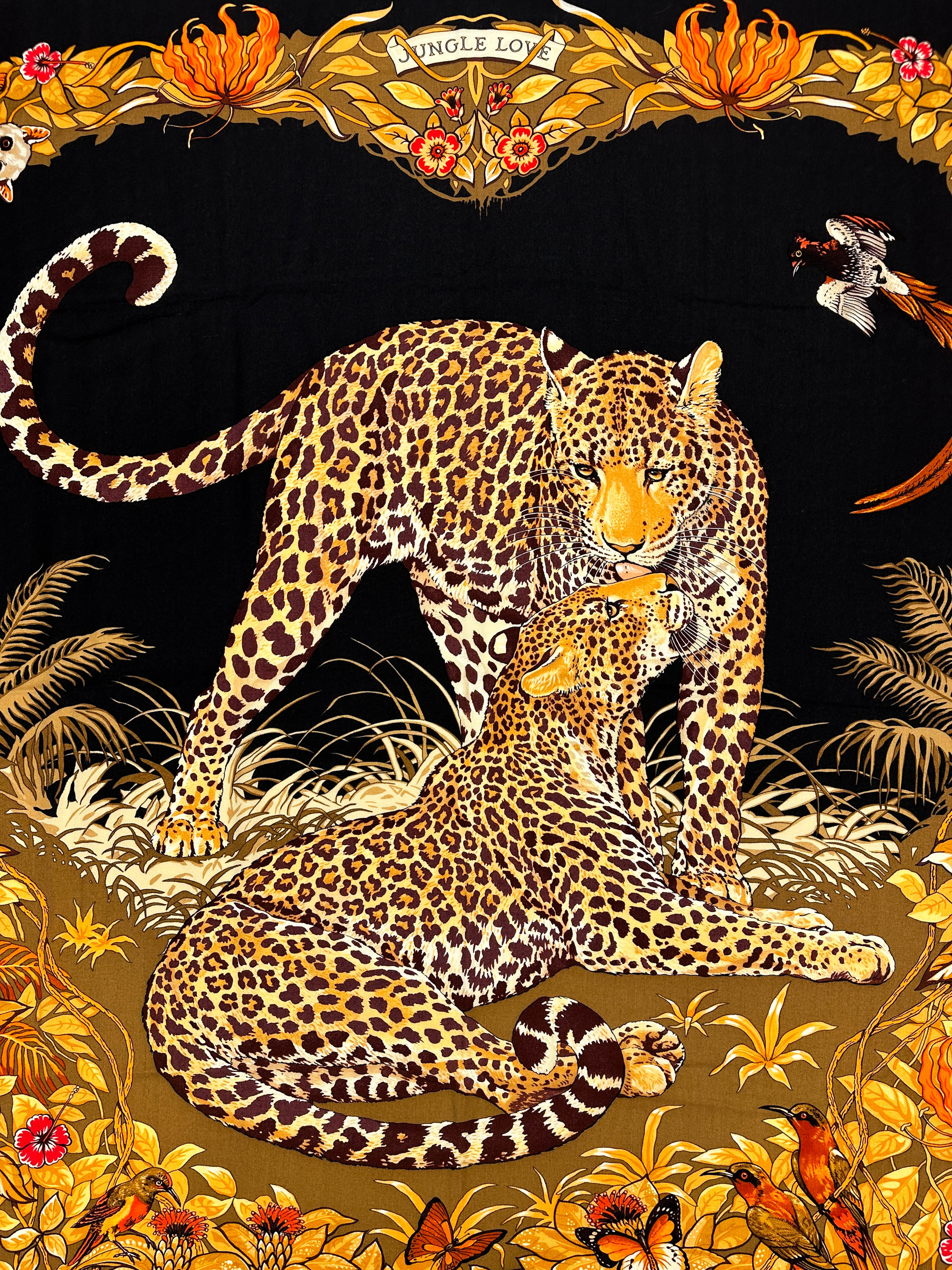 Hermès Jungle Love Cashmere Silk 140