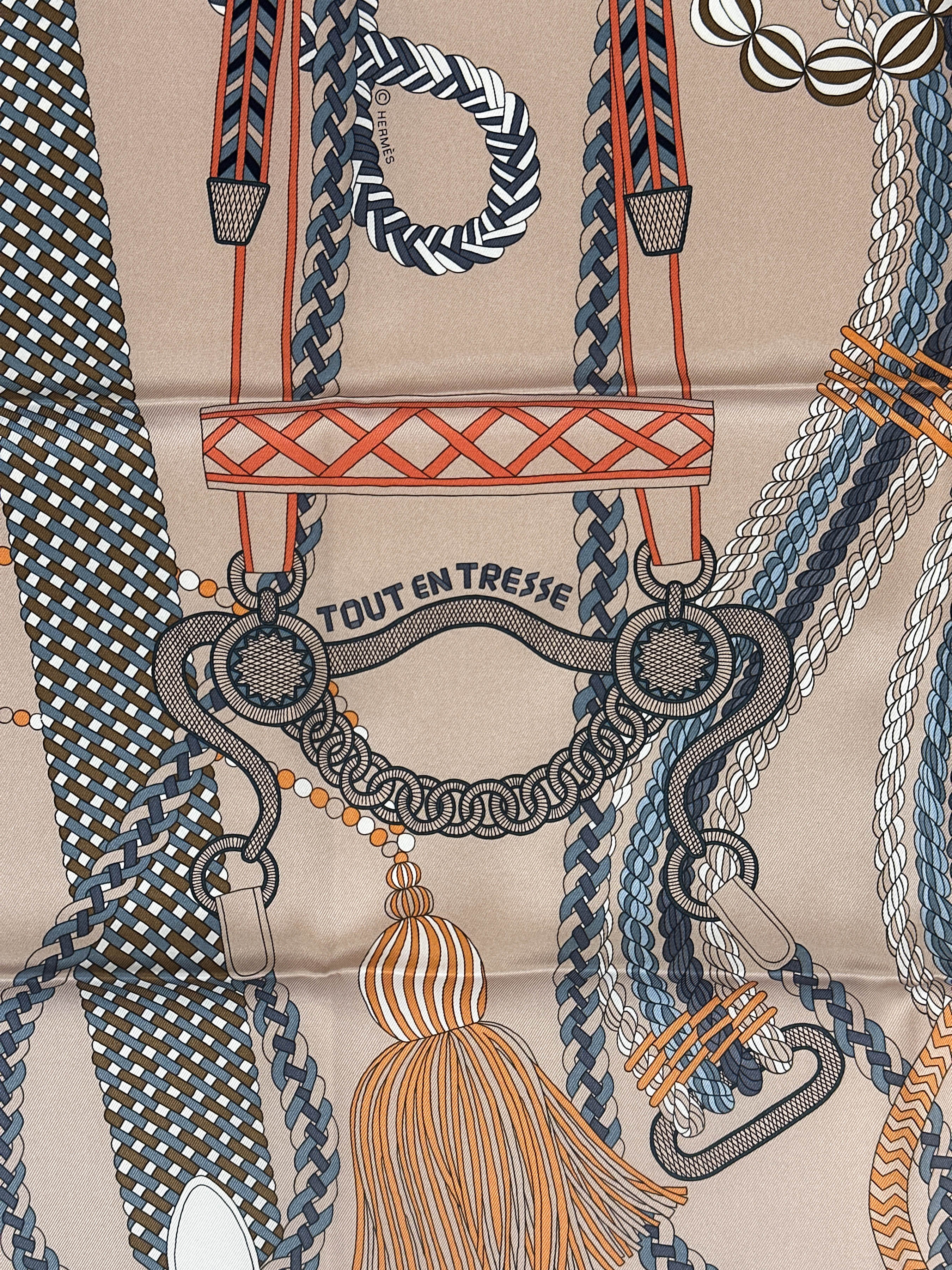 Hermès Tout en Tresse 70