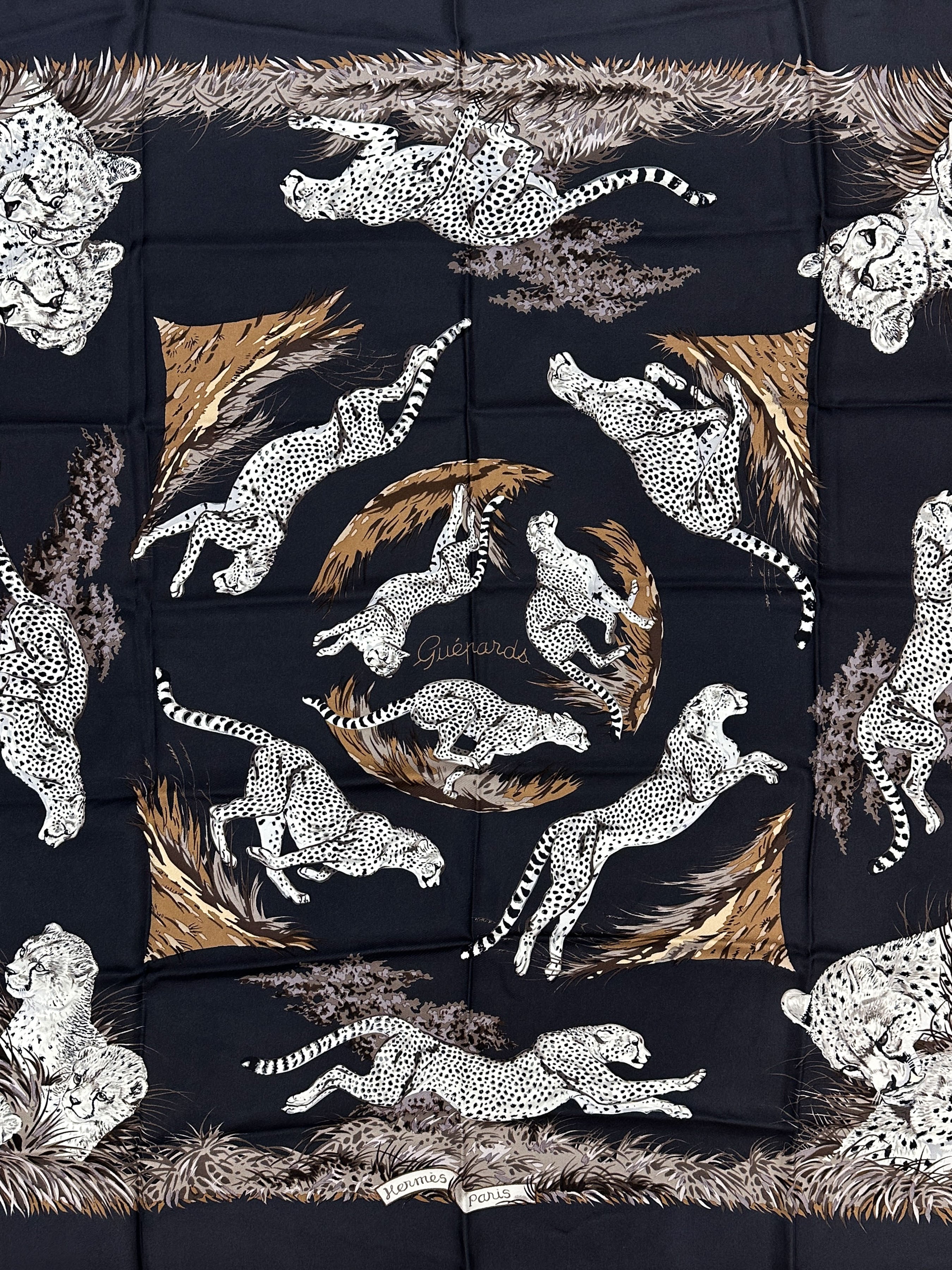 Hermès Guépards 90