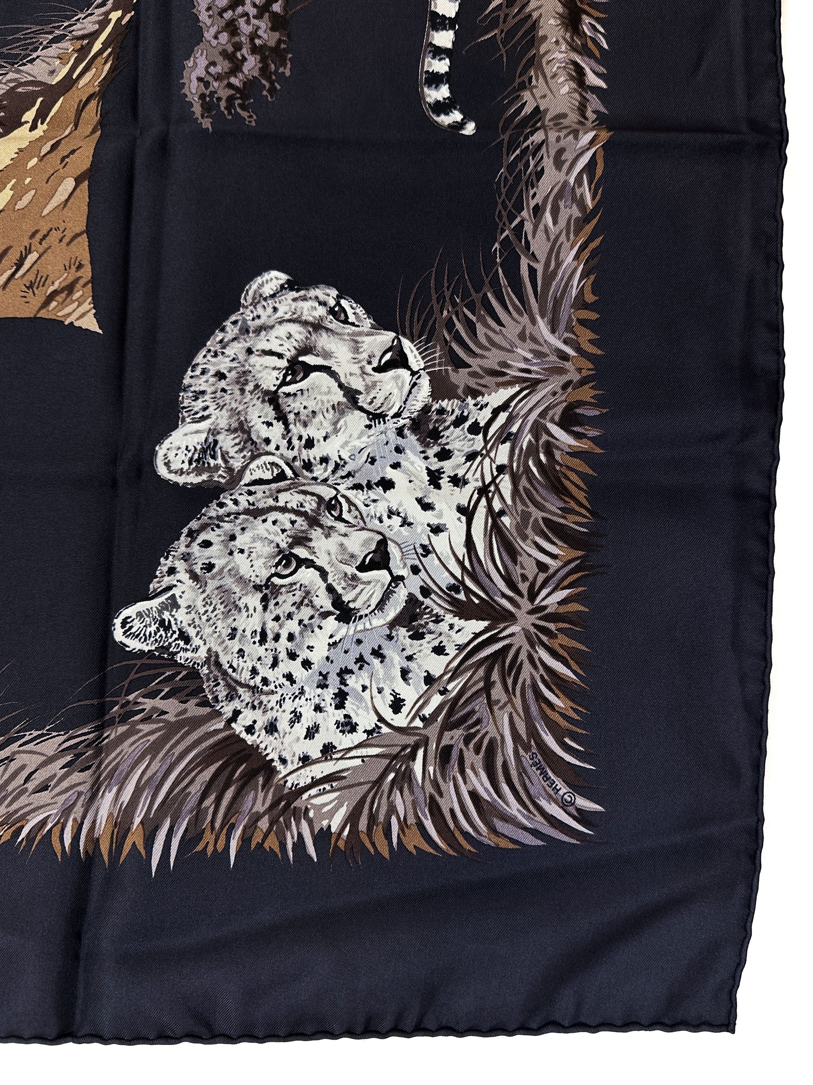 Hermès Guépards 90