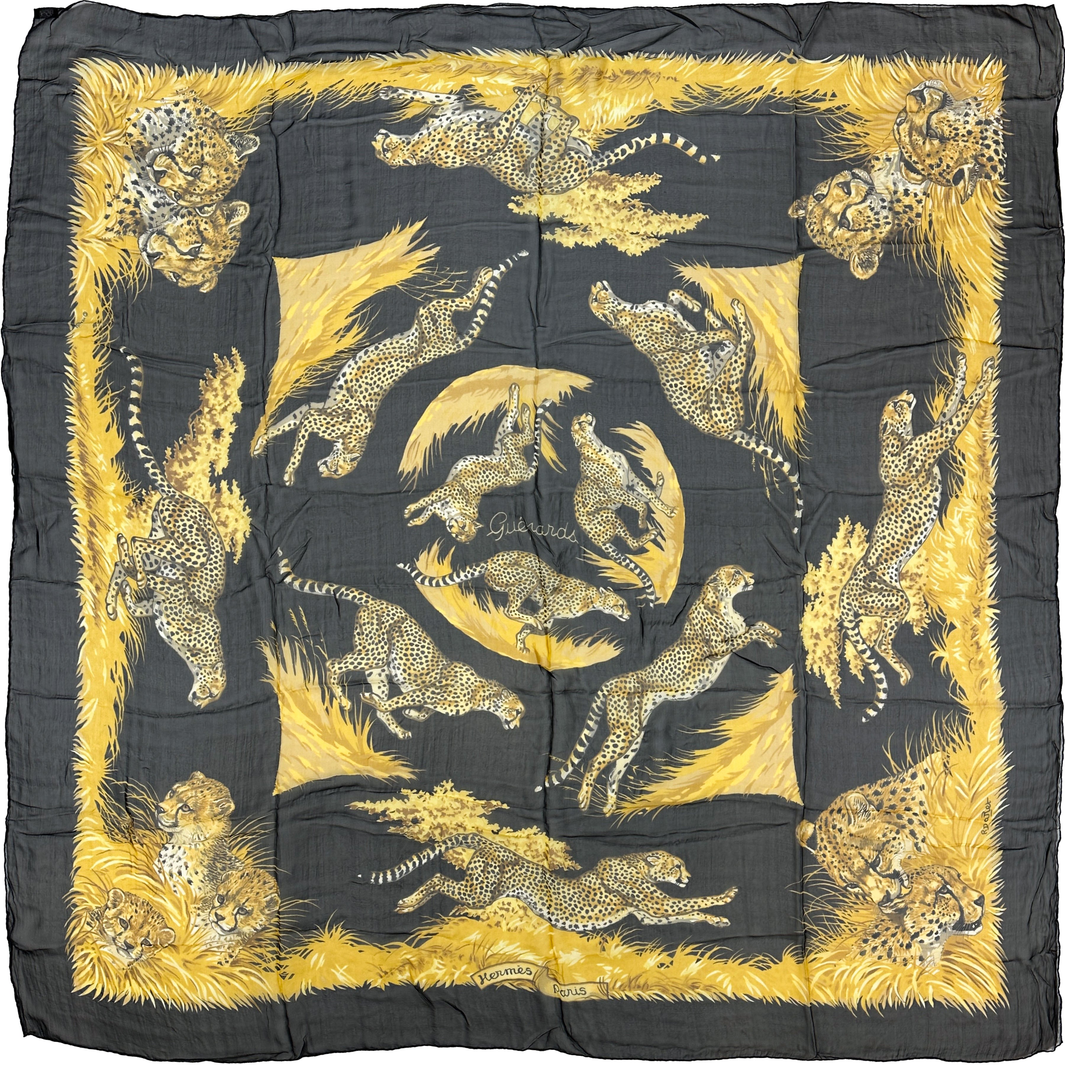 Hermès Guépards Mousseline 140