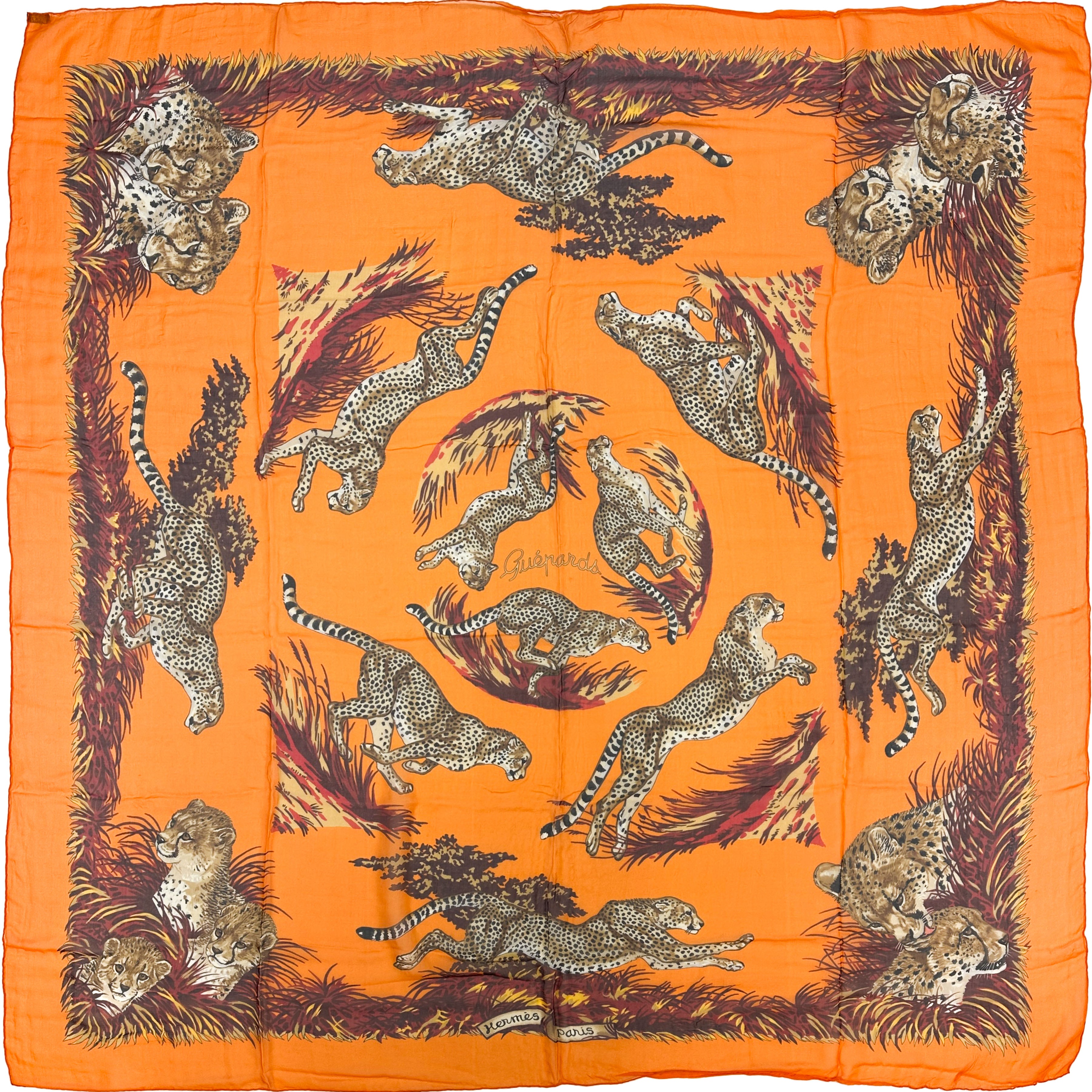 Hermès Guépards Mousseline 140