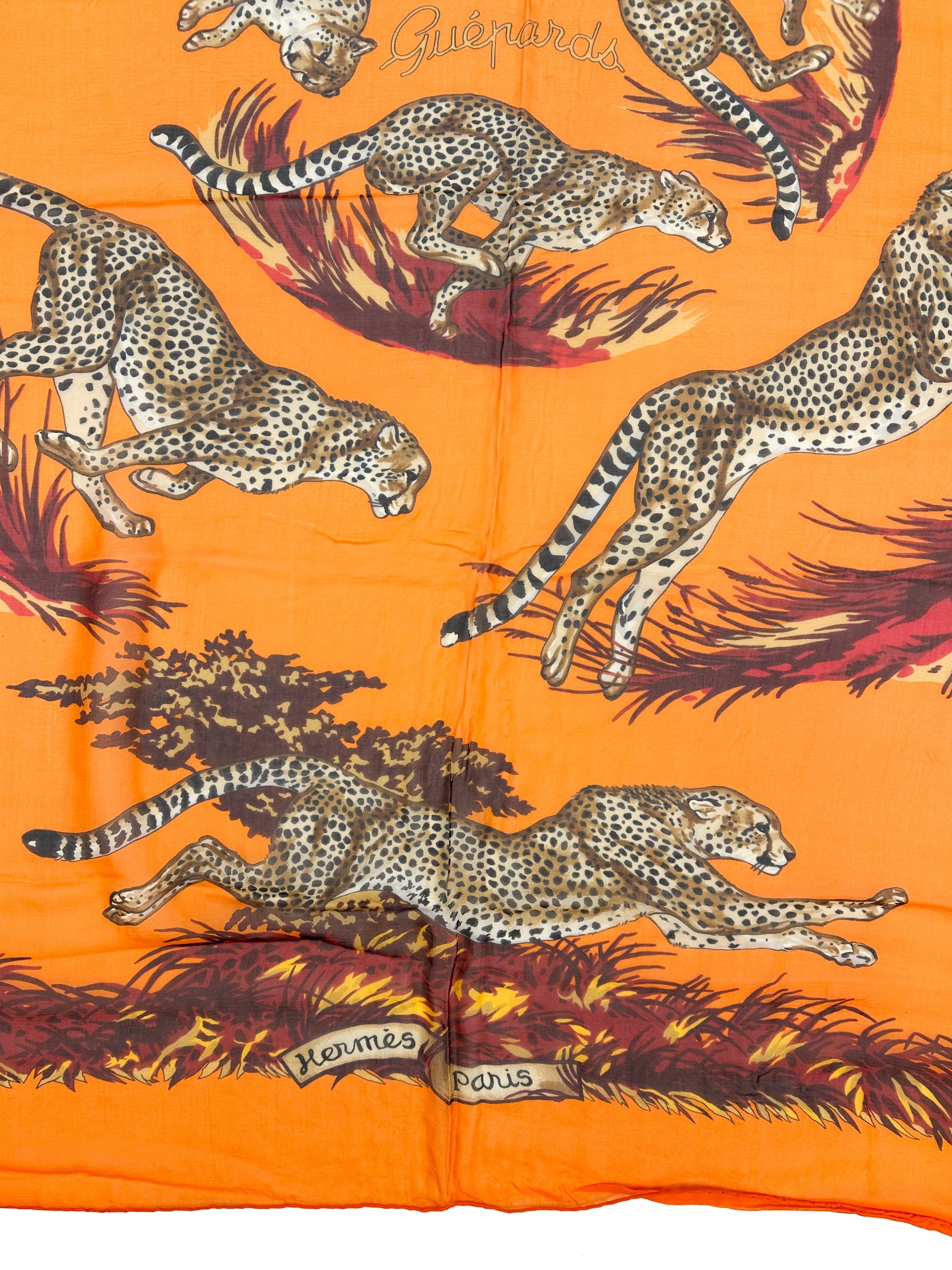 Hermès Guépards Mousseline 140