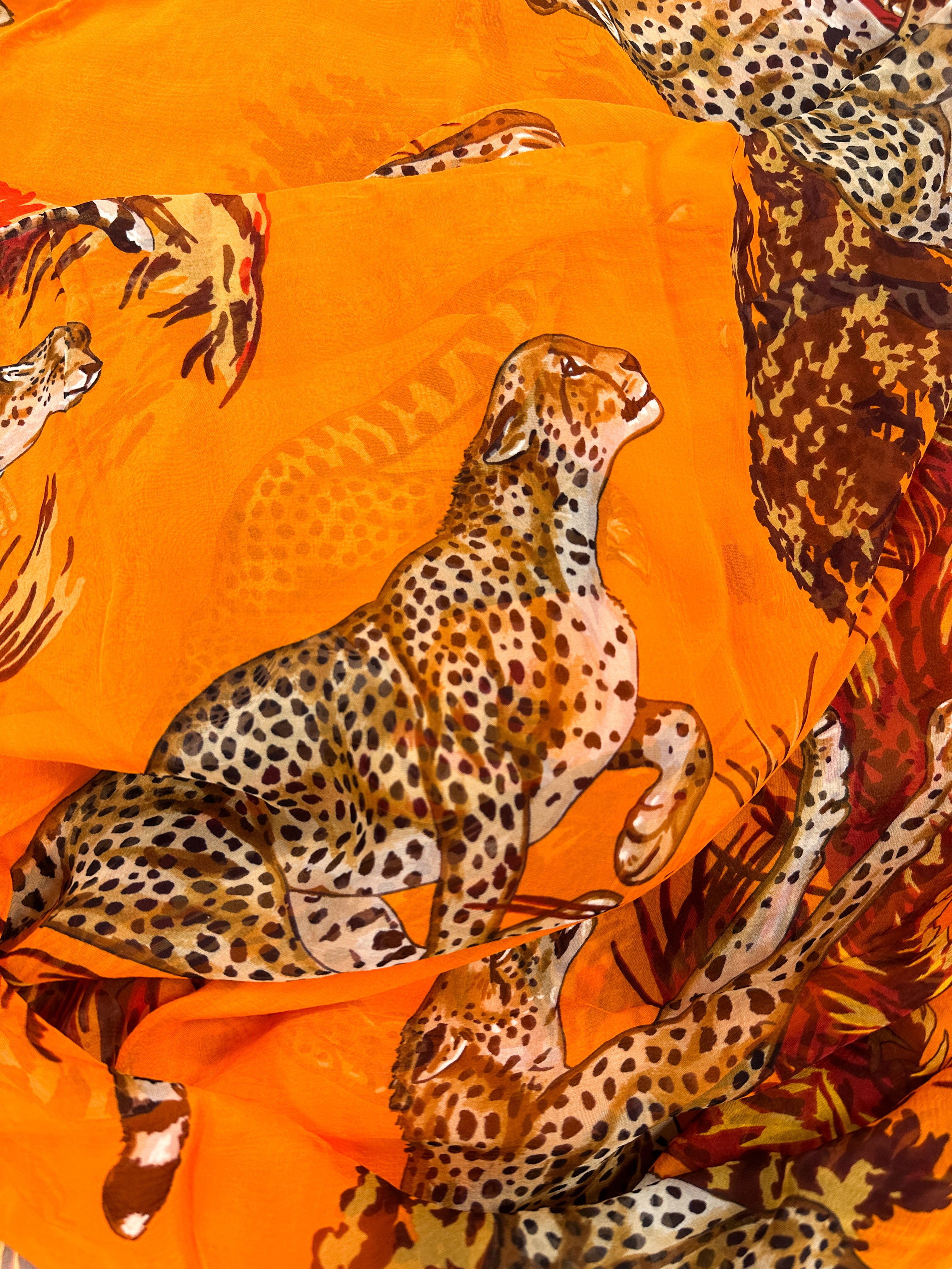 Hermès Guépards Mousseline 140