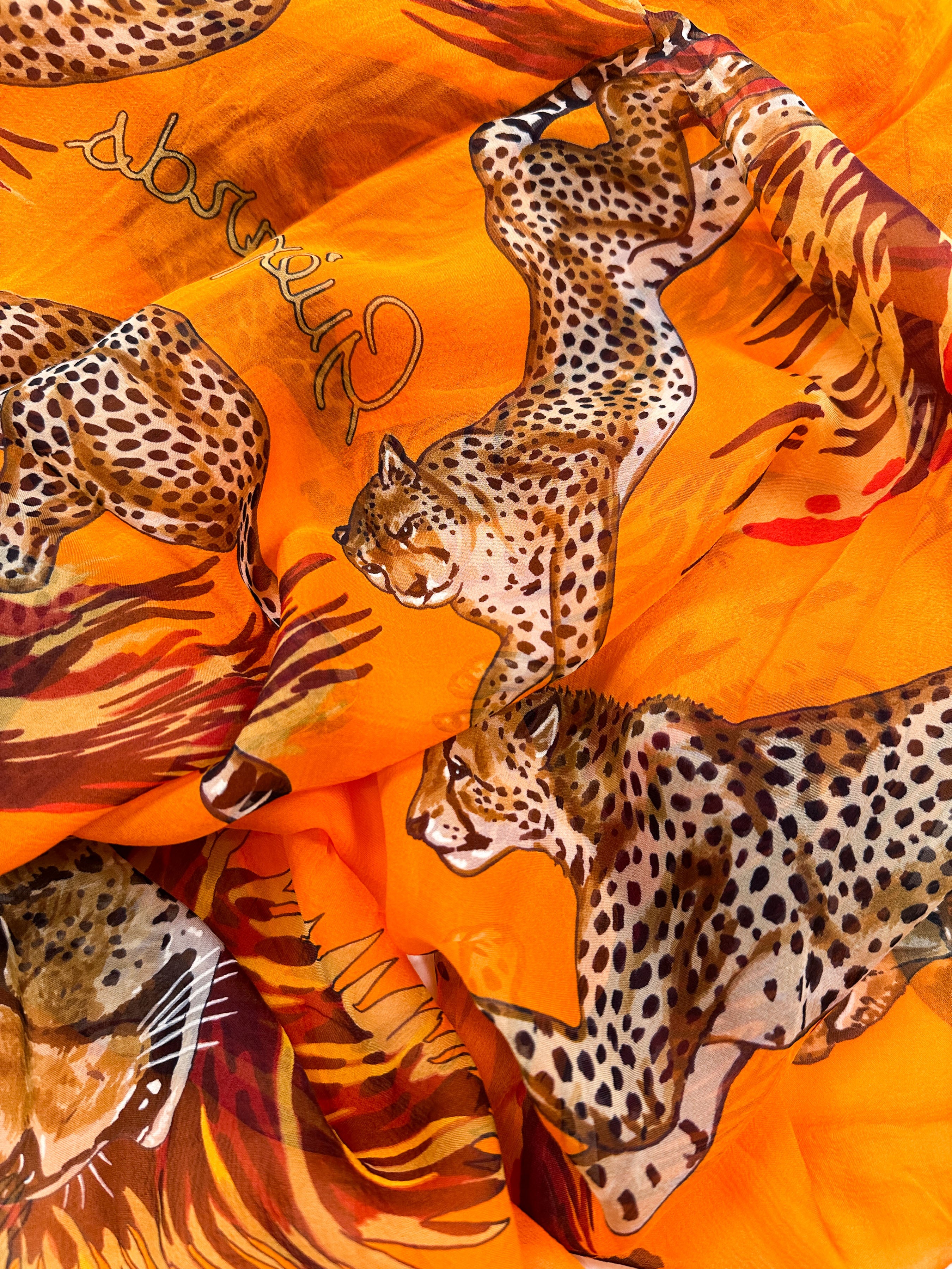 Hermès Guépards Mousseline 140