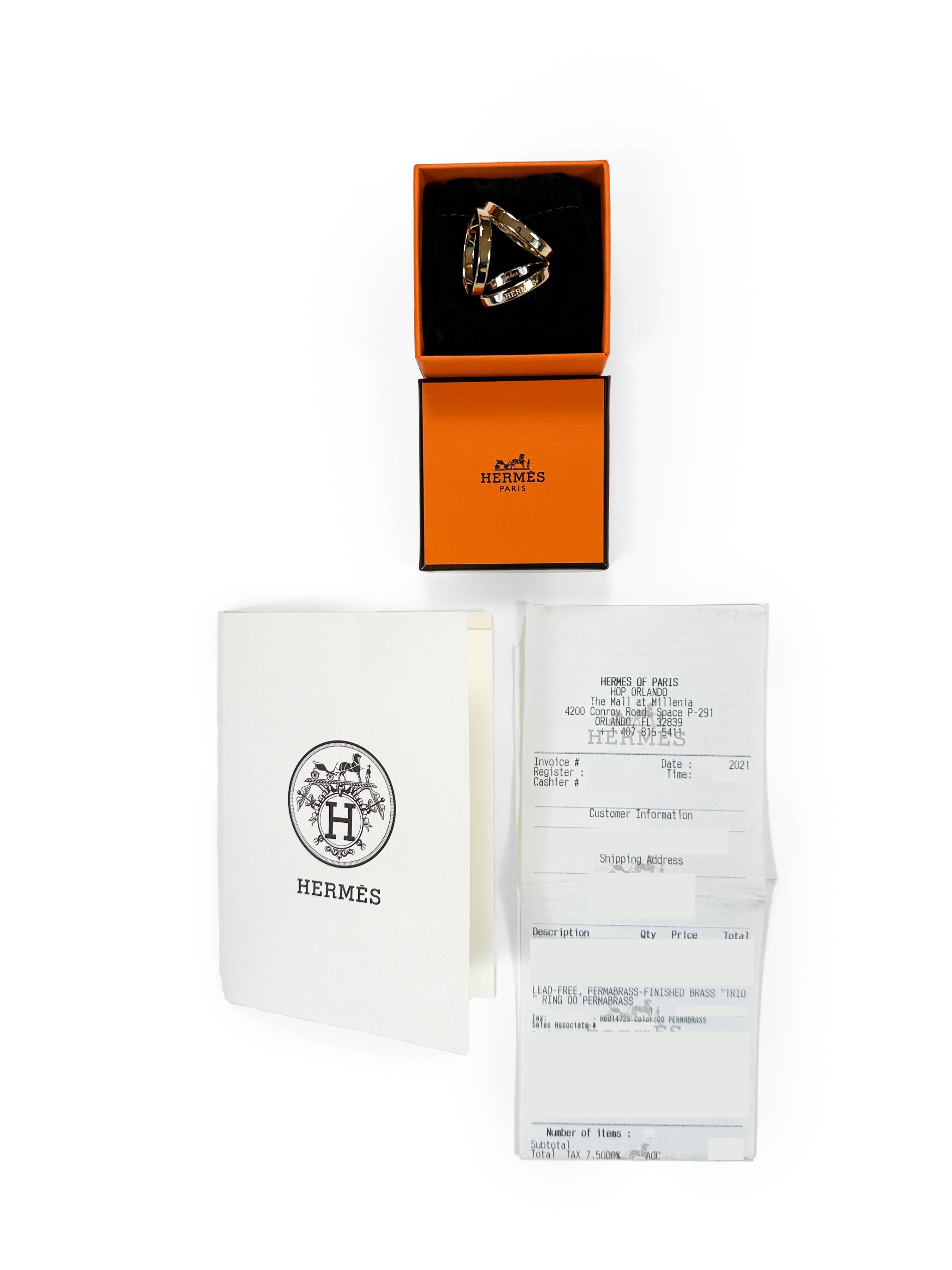 Hermès Trio Scarf Ring