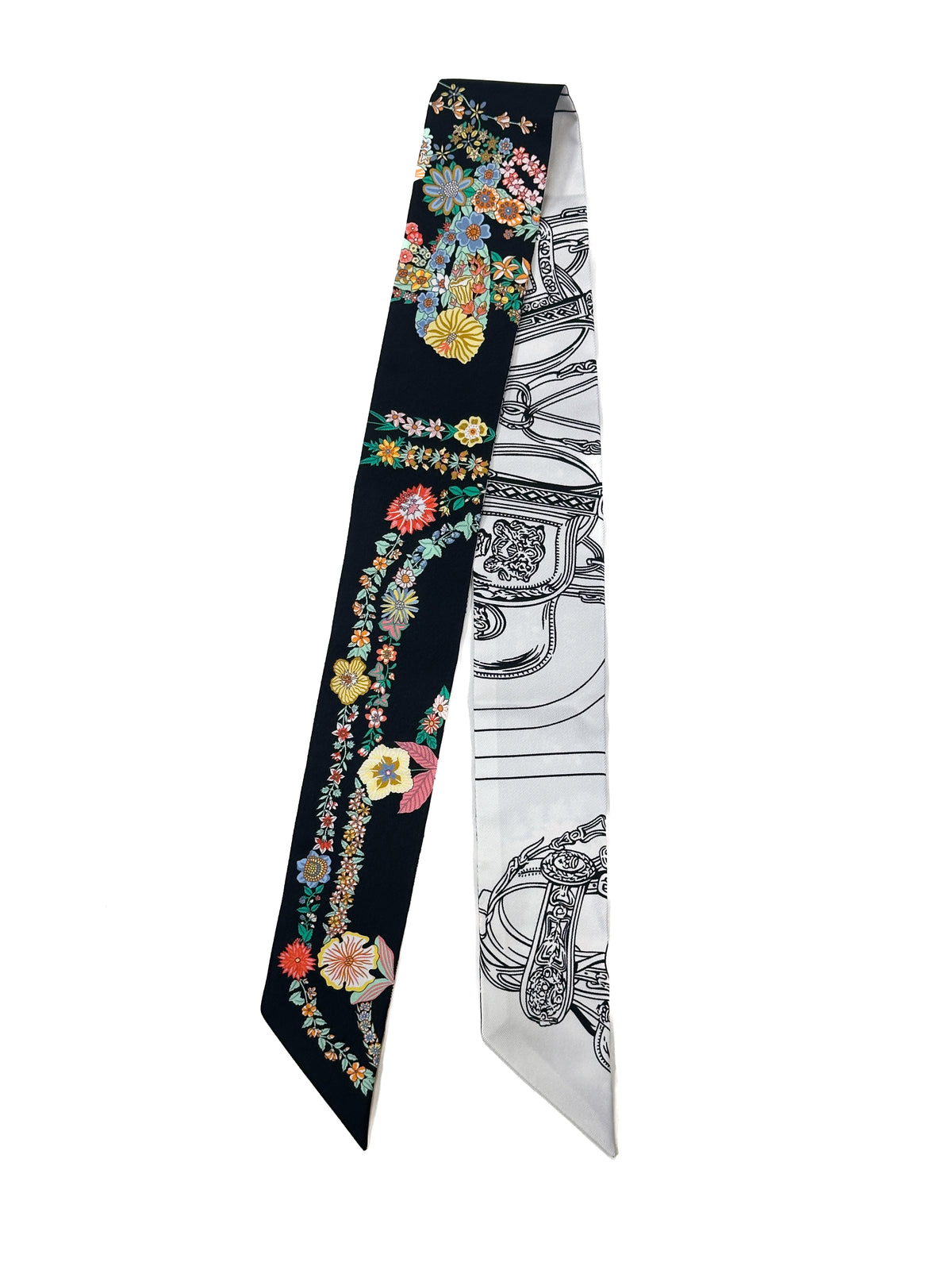 Hermès Brides de Gala en Fleurs Twilly