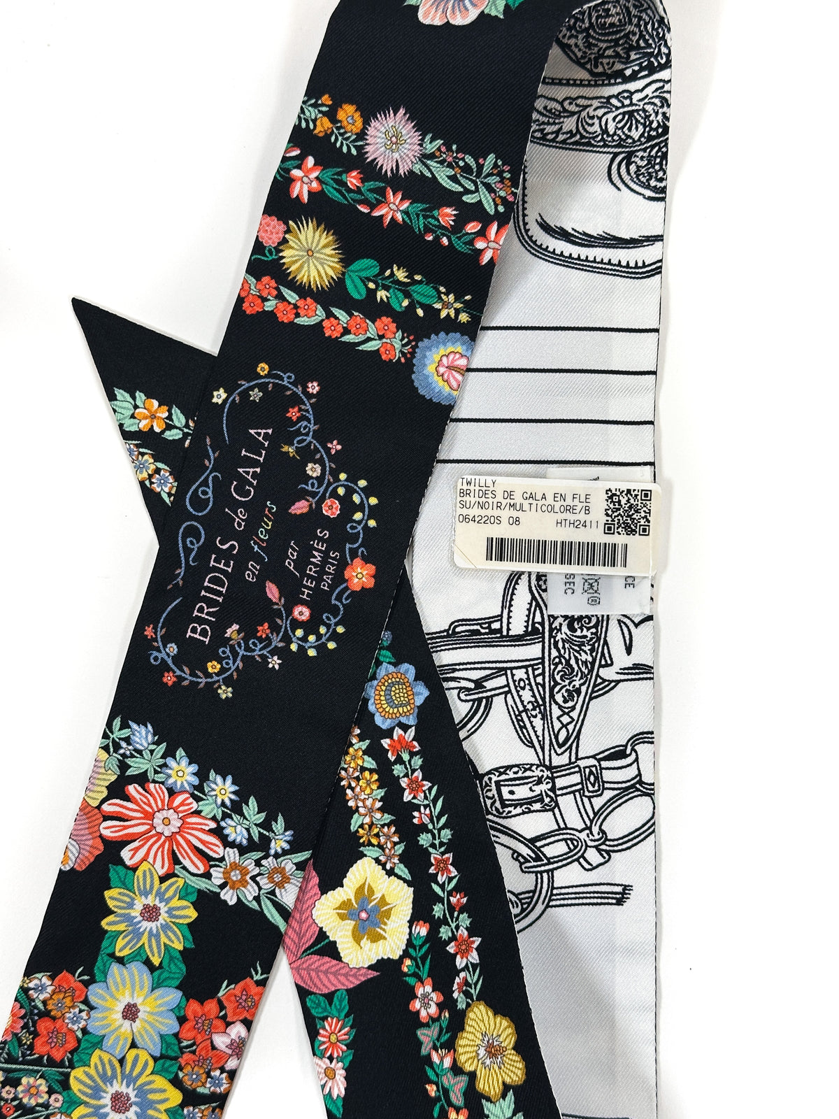 Hermès Brides de Gala en Fleurs Twilly