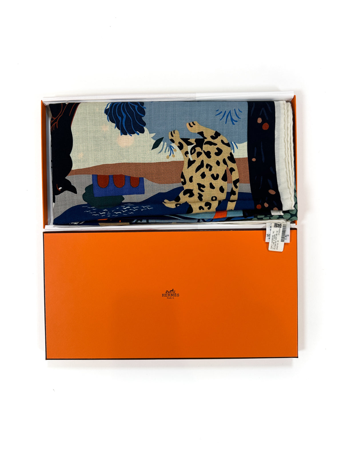 Hermès Le Livre d'Esope Cashmere Silk 140