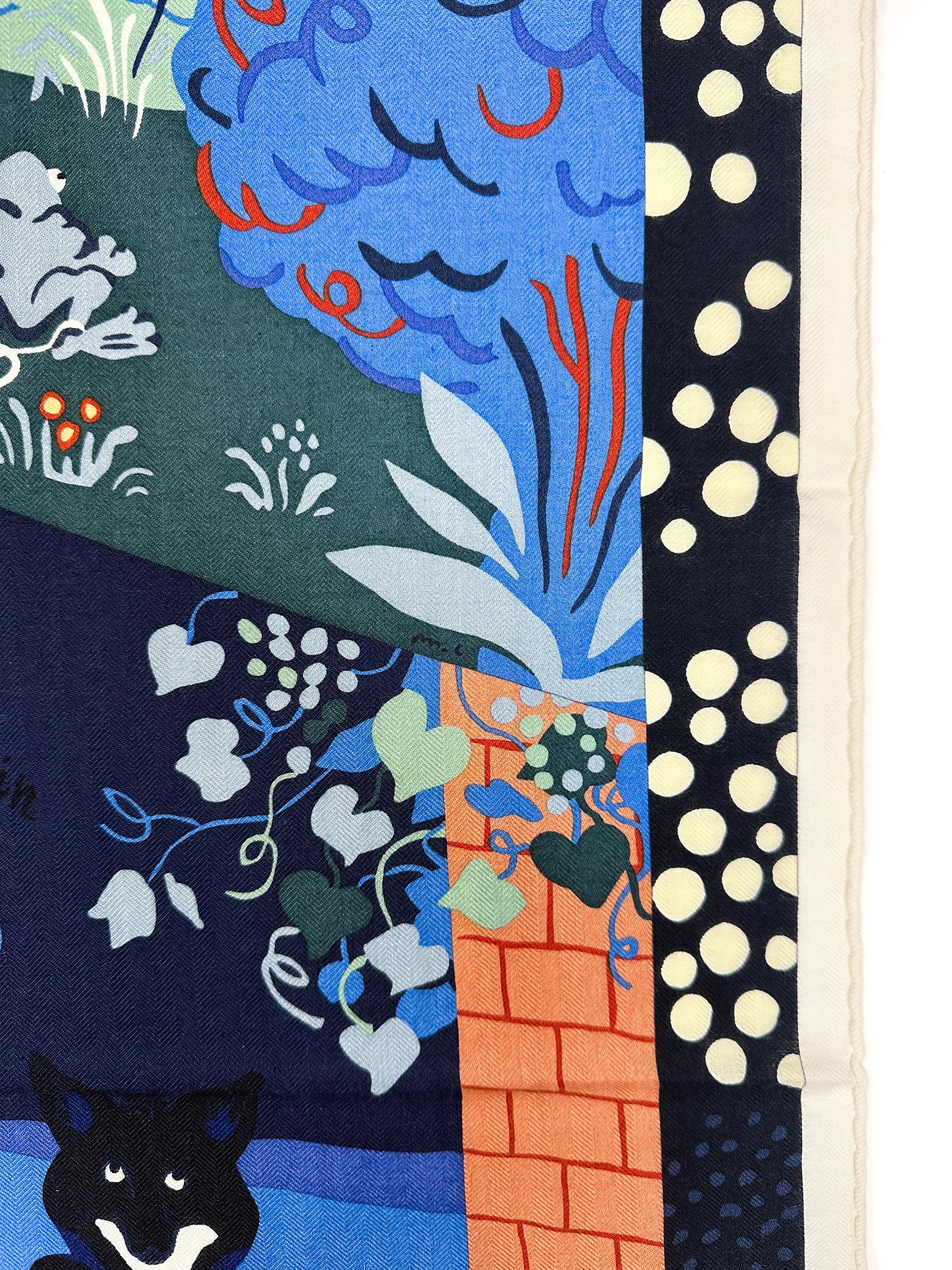 Hermès Le Livre d'Esope Cashmere Silk 140