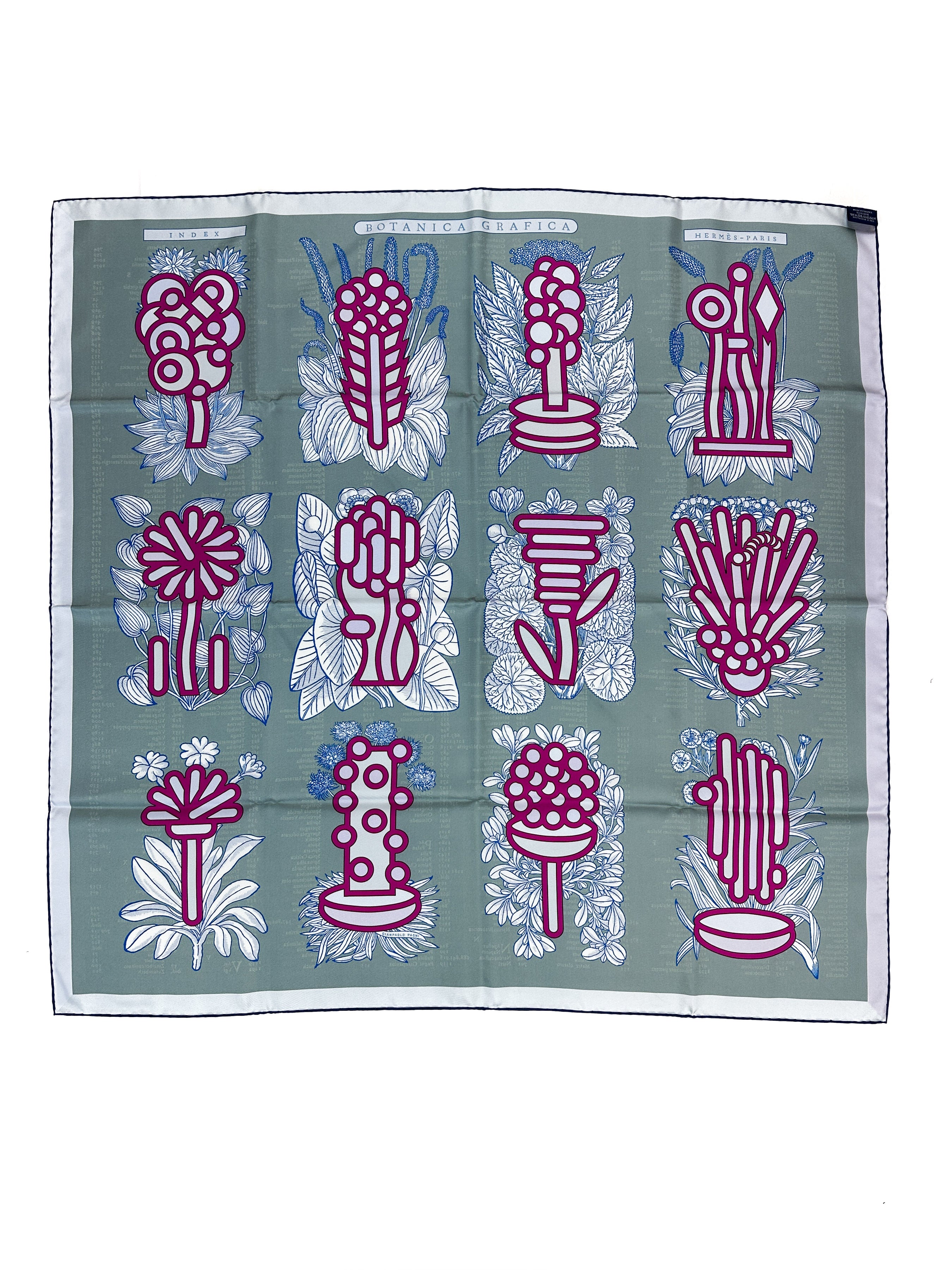 Hermès Botanica Grafica Double Face 90