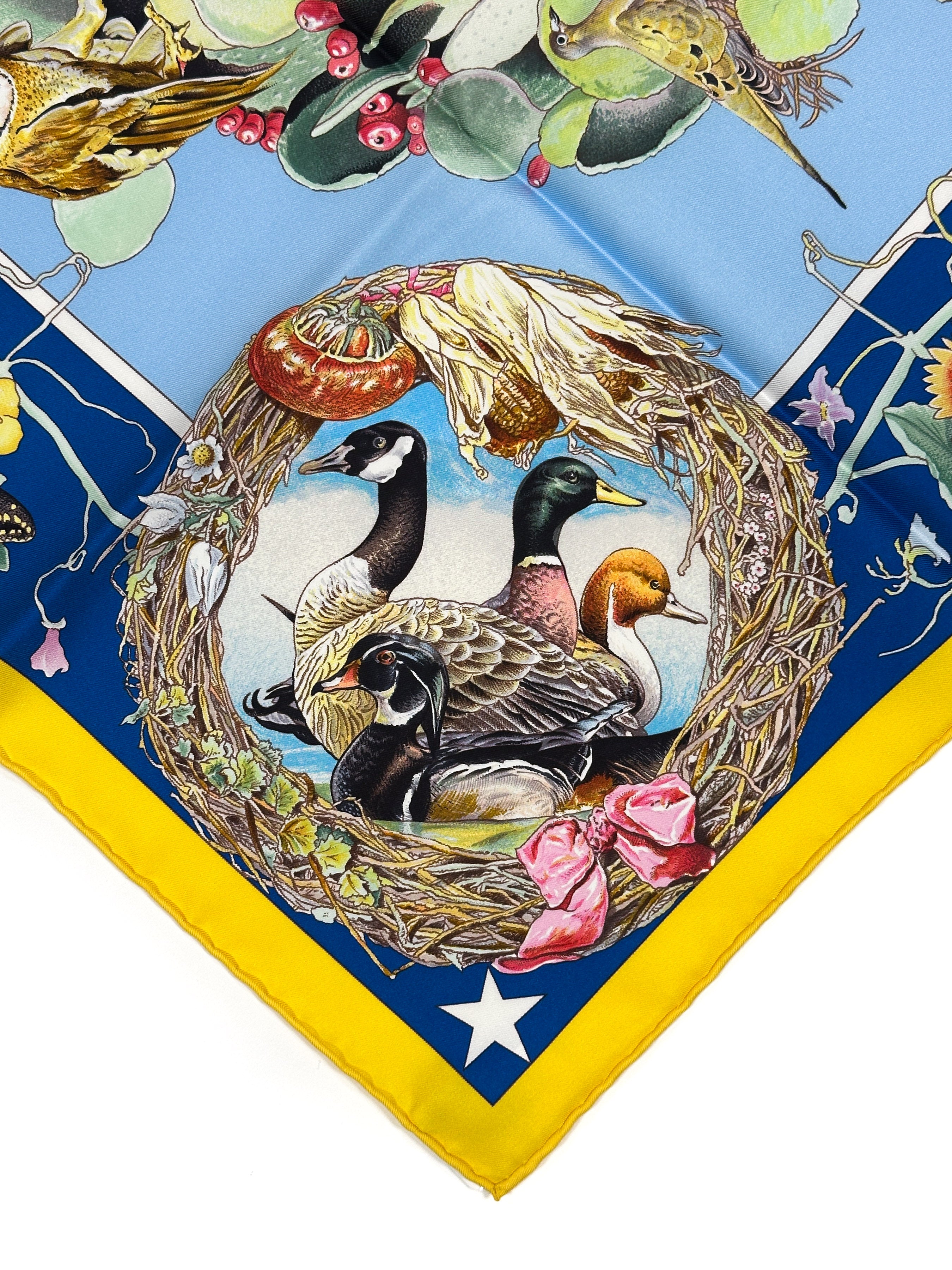 Hermès Faune et Flore du Texas Forever 90