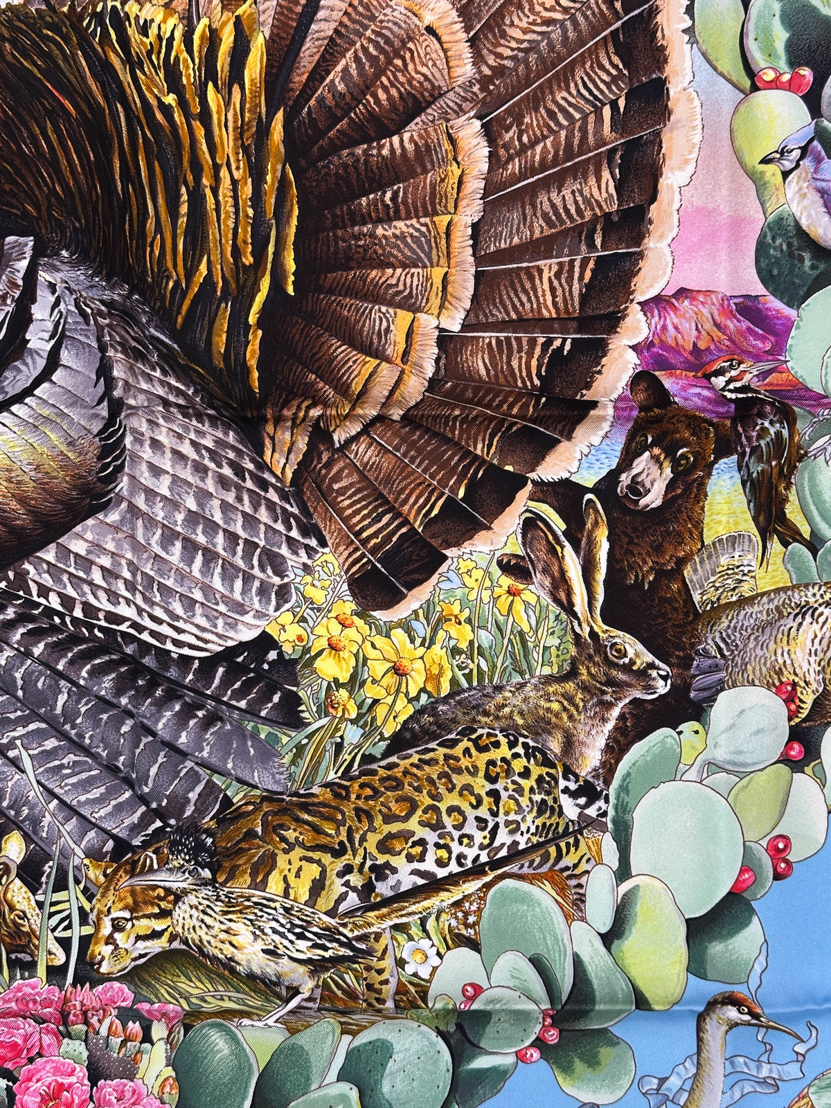 Hermès Faune et Flore du Texas Forever 90