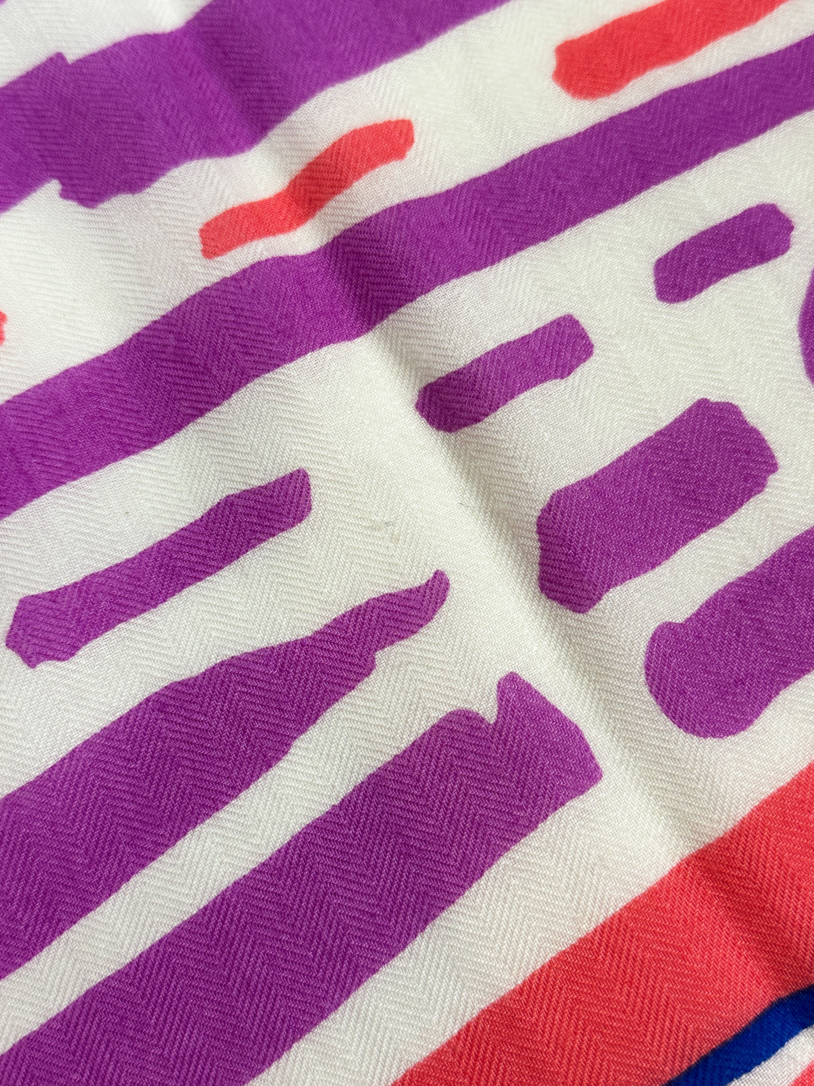 Hermès Rayures d'Ete Cashmere Silk 140