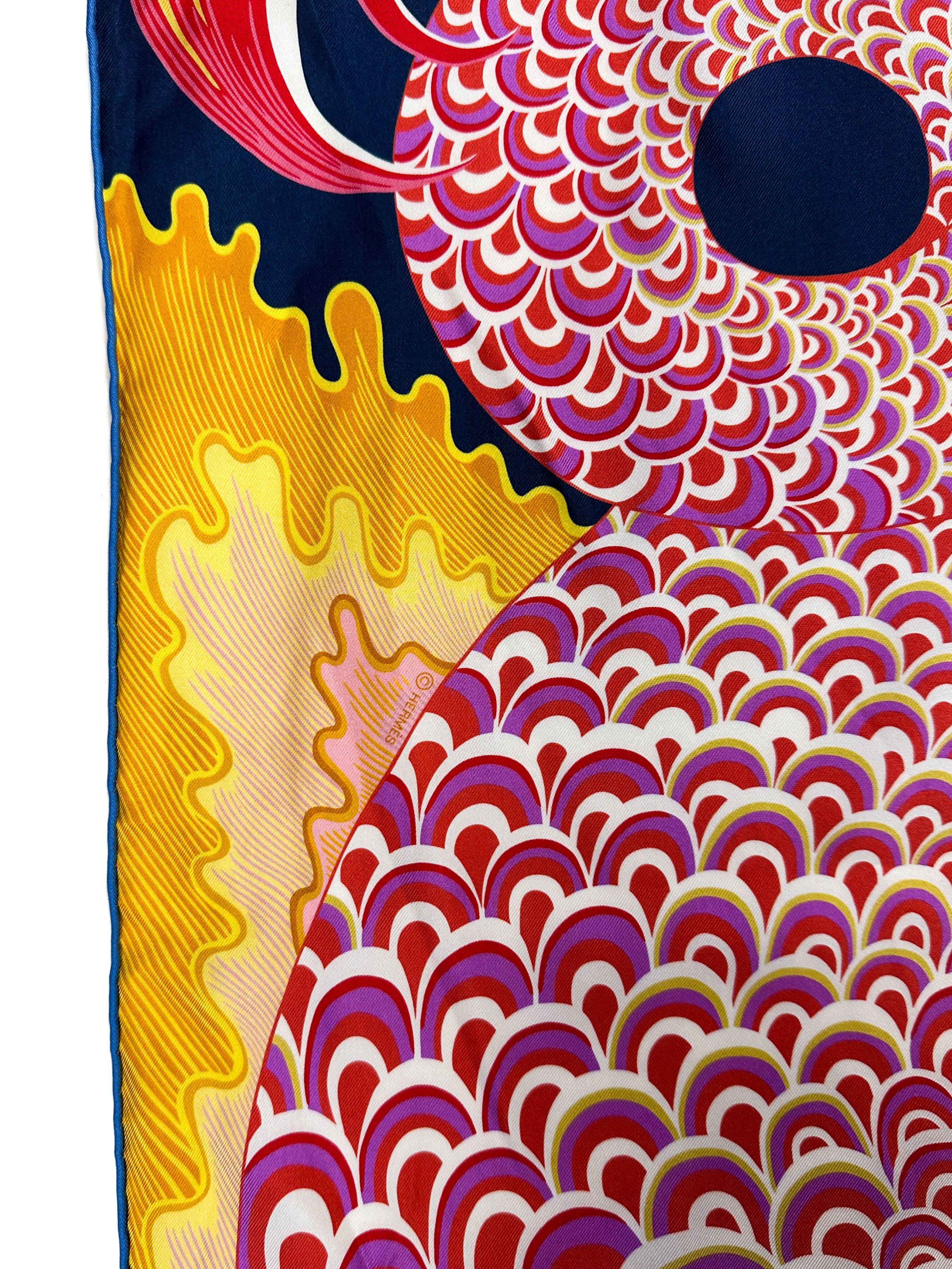 Hermès Cheval Sirene Double Face 90