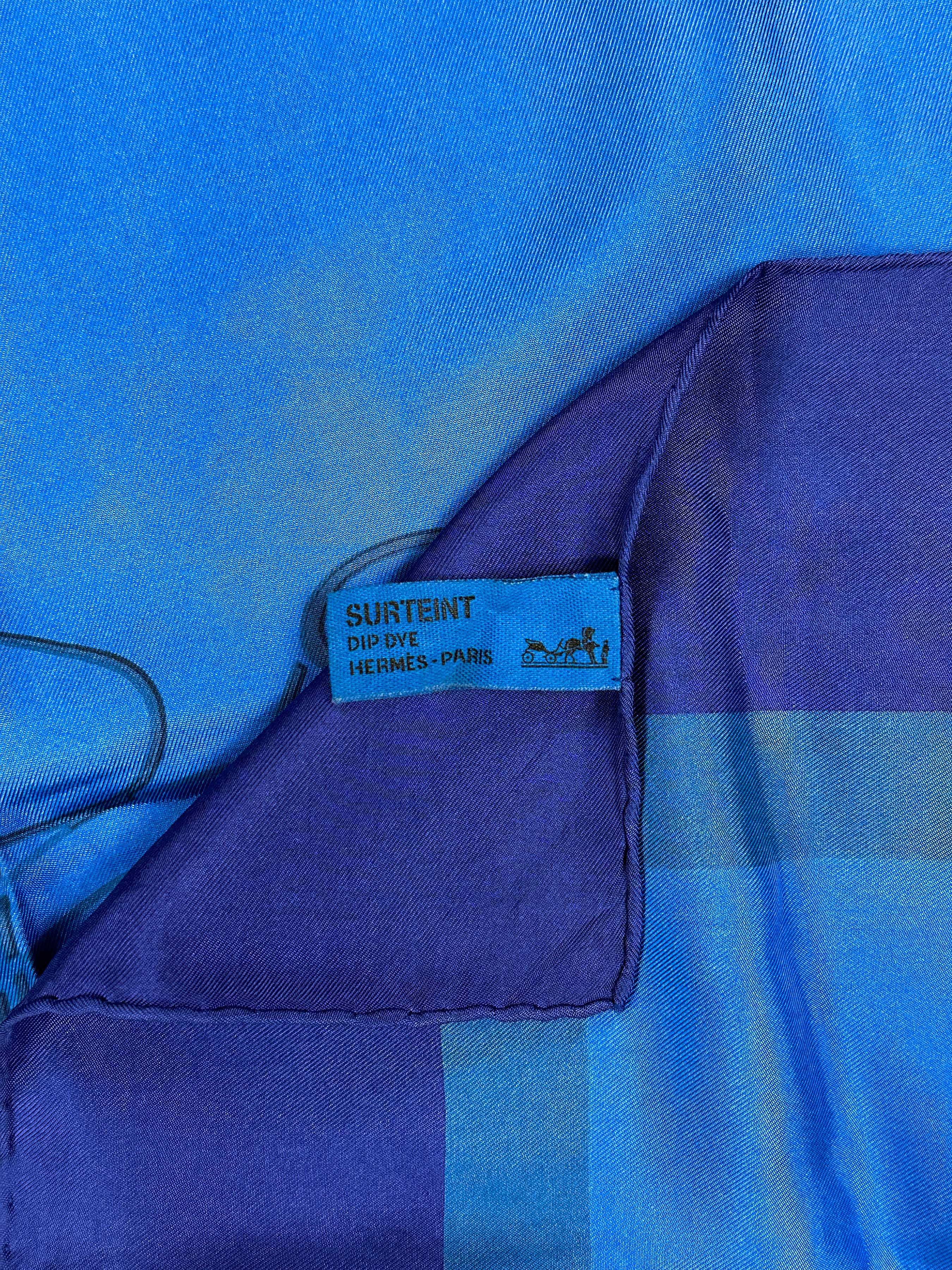 Hermès Ex-Libris Dip-Dye Silk 140