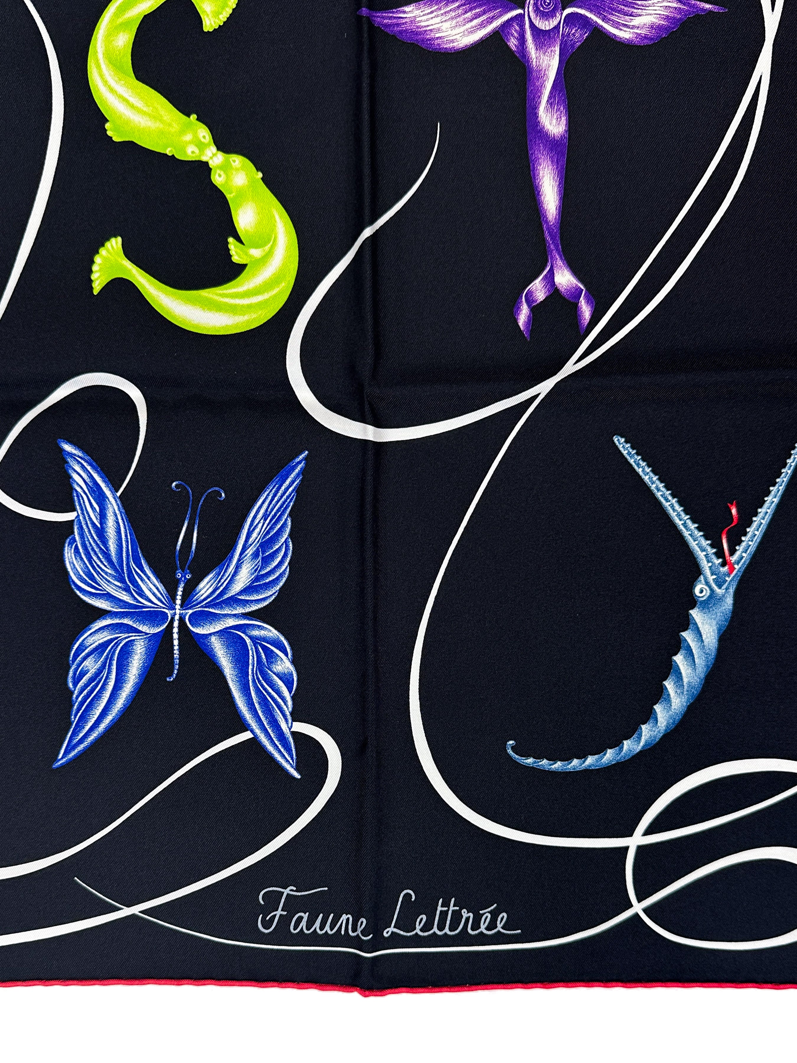Hermès Faune Lettrée 90