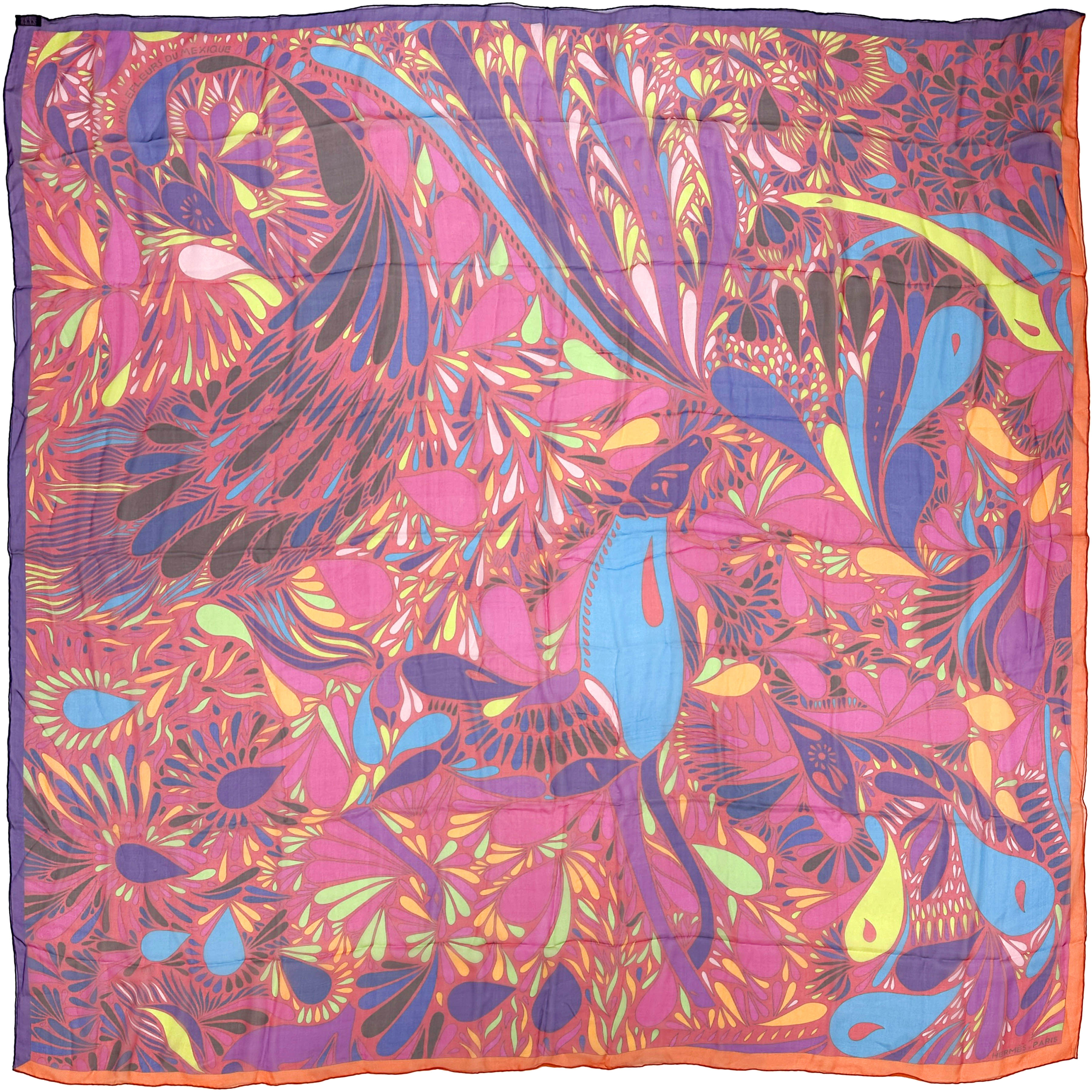 Hermès Millefleurs du Mexique Mousseline 140
