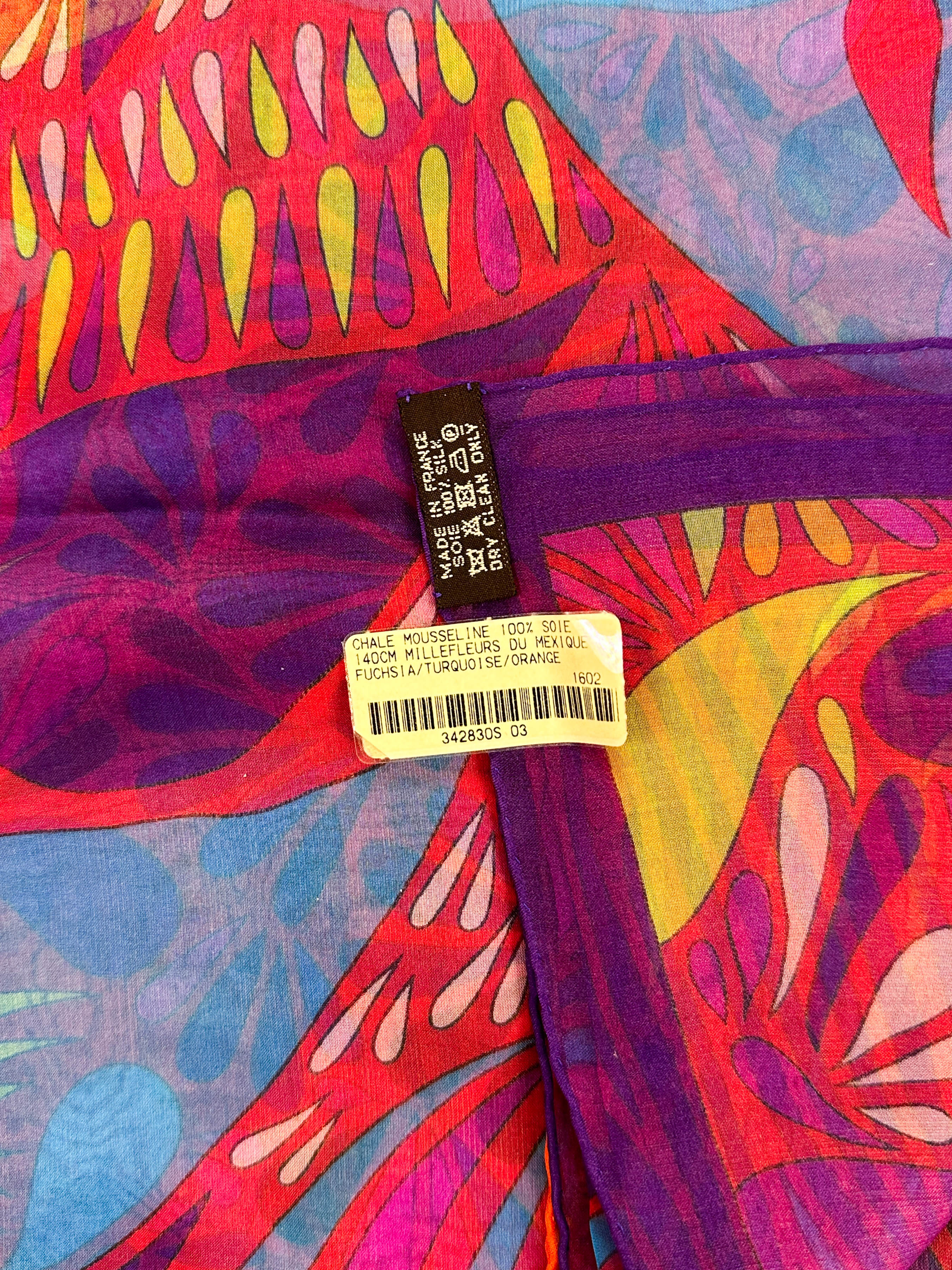 Hermès Millefleurs du Mexique Mousseline 140