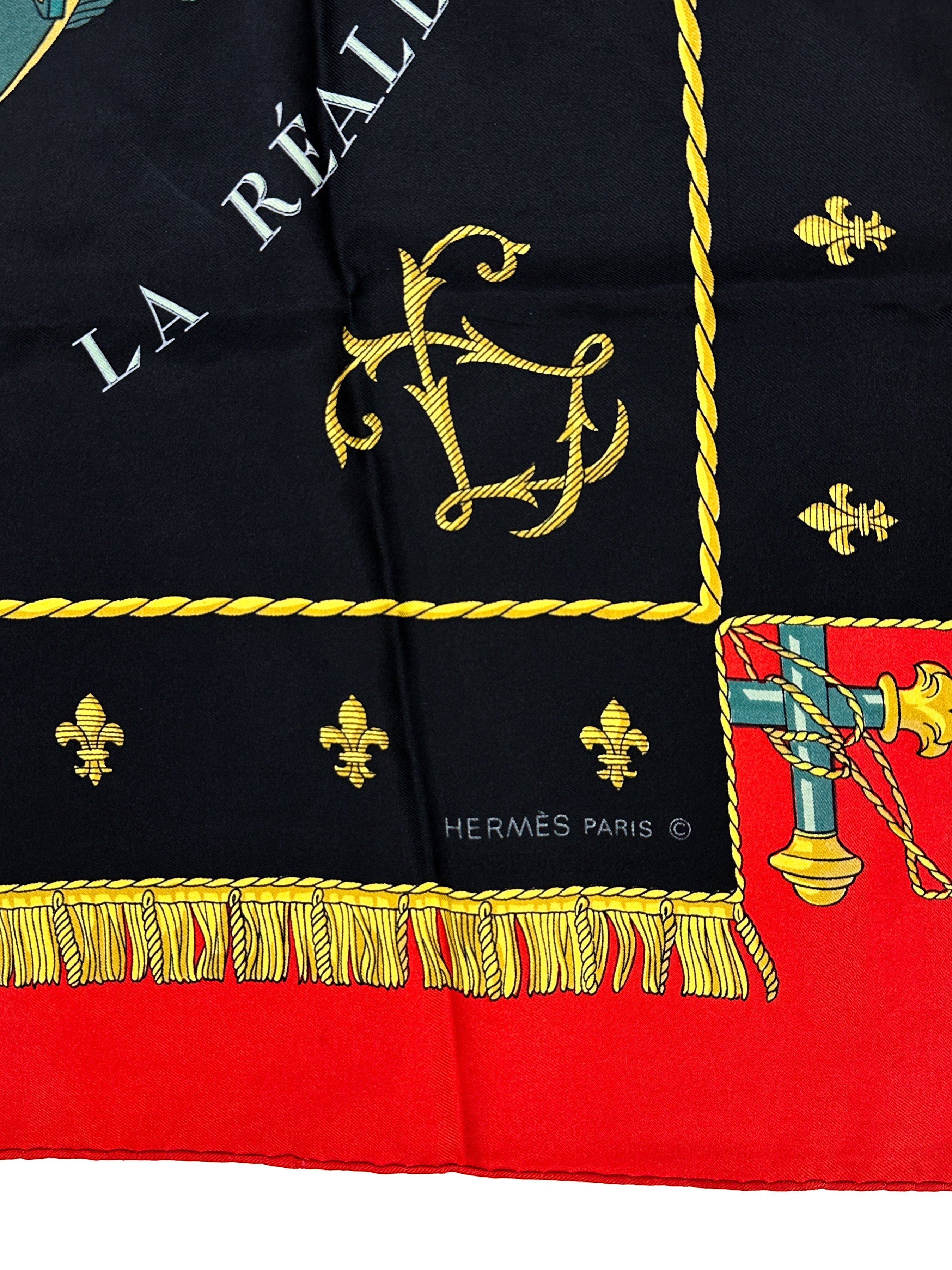 HERMES LA RÉALE シルクスカーフ カレ90 Hermès La Réale 90
