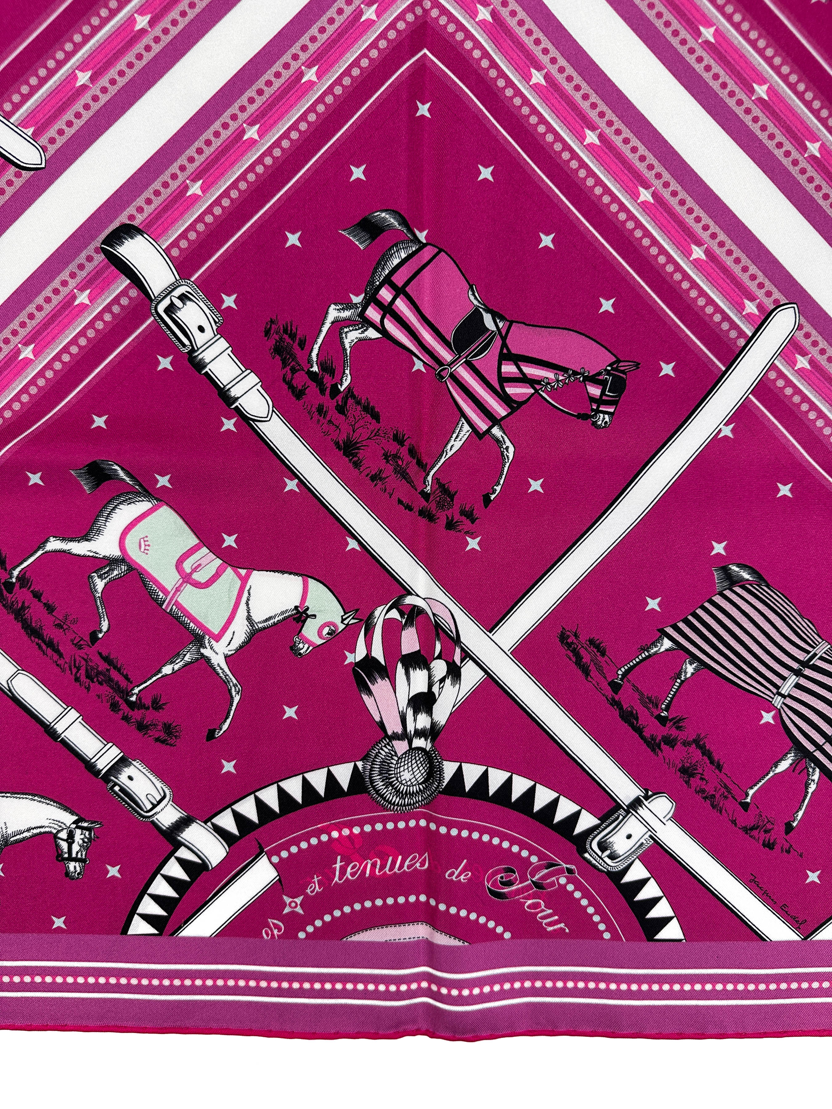 Hermès Couvertures et Tenues de Jour Bandana Double Face 90