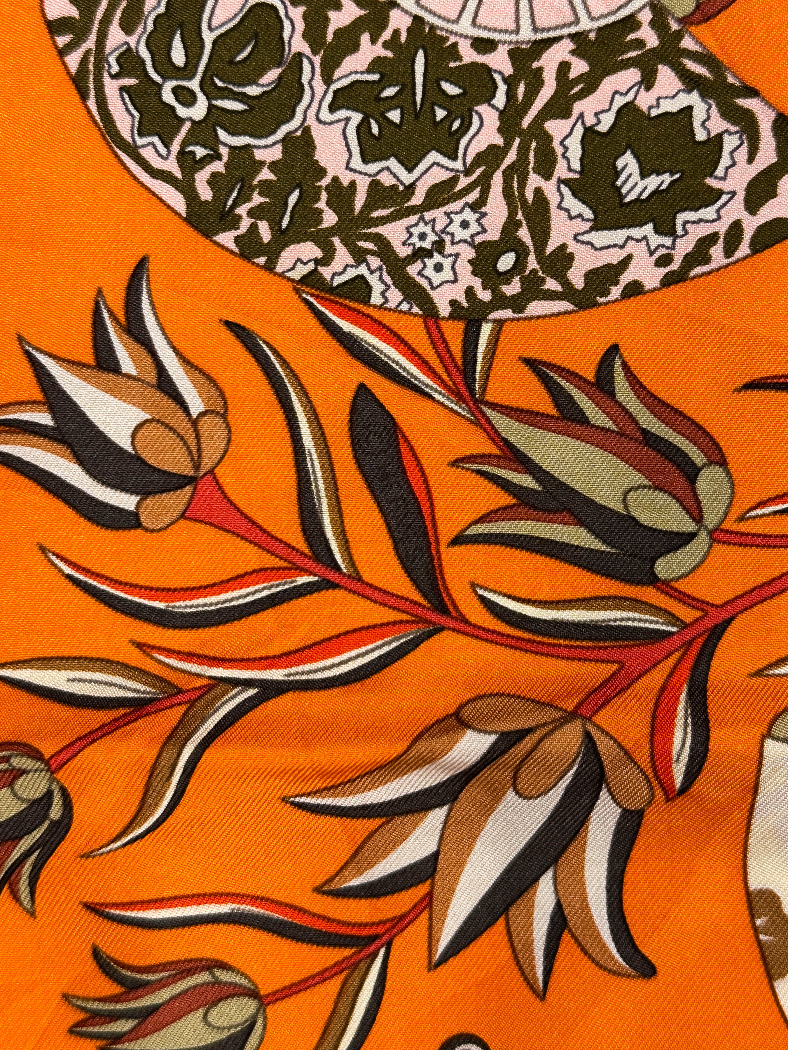 Hermès Fleurs et Papillons de Tissus 90