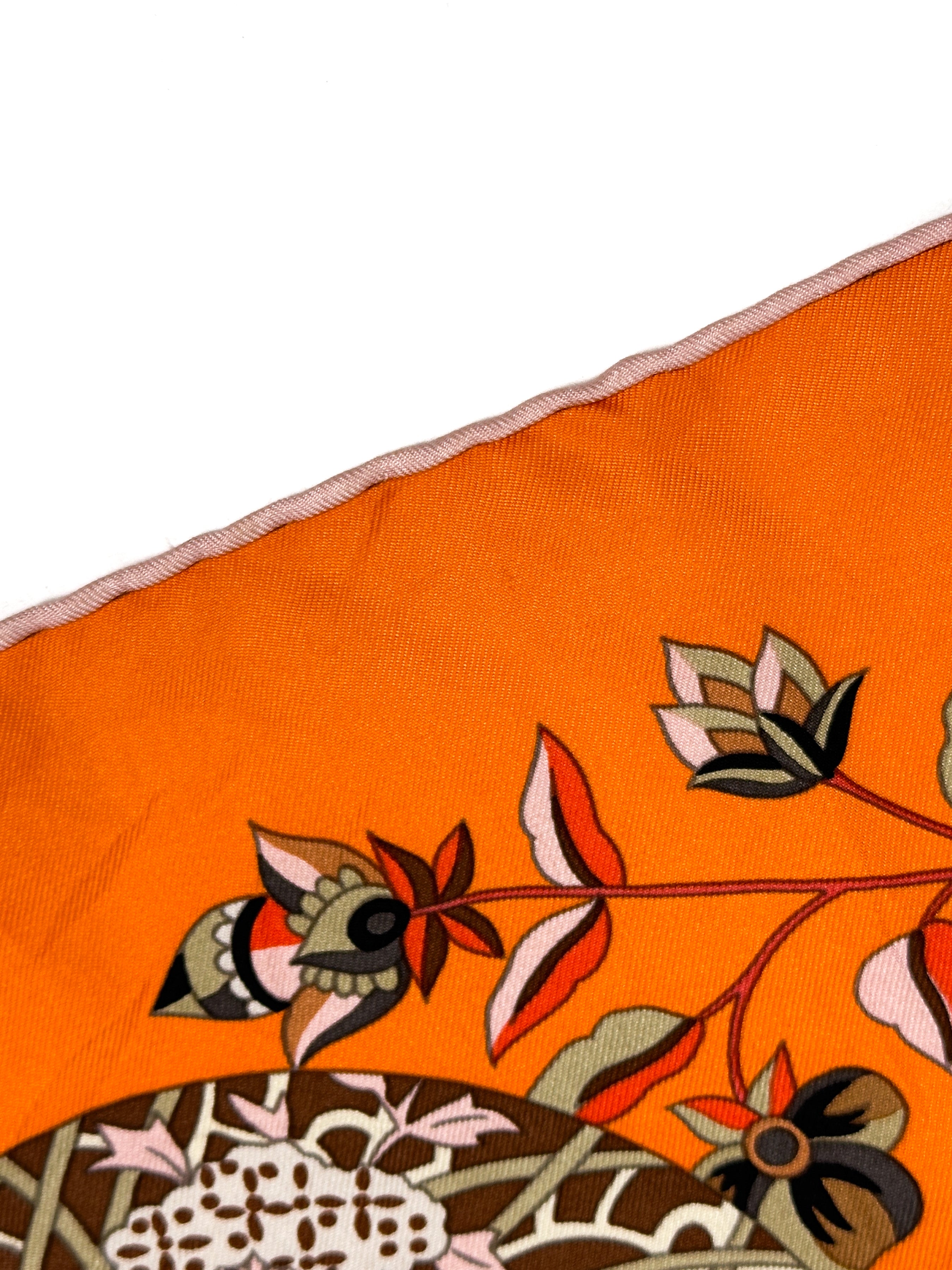 Hermès Fleurs et Papillons de Tissus 90