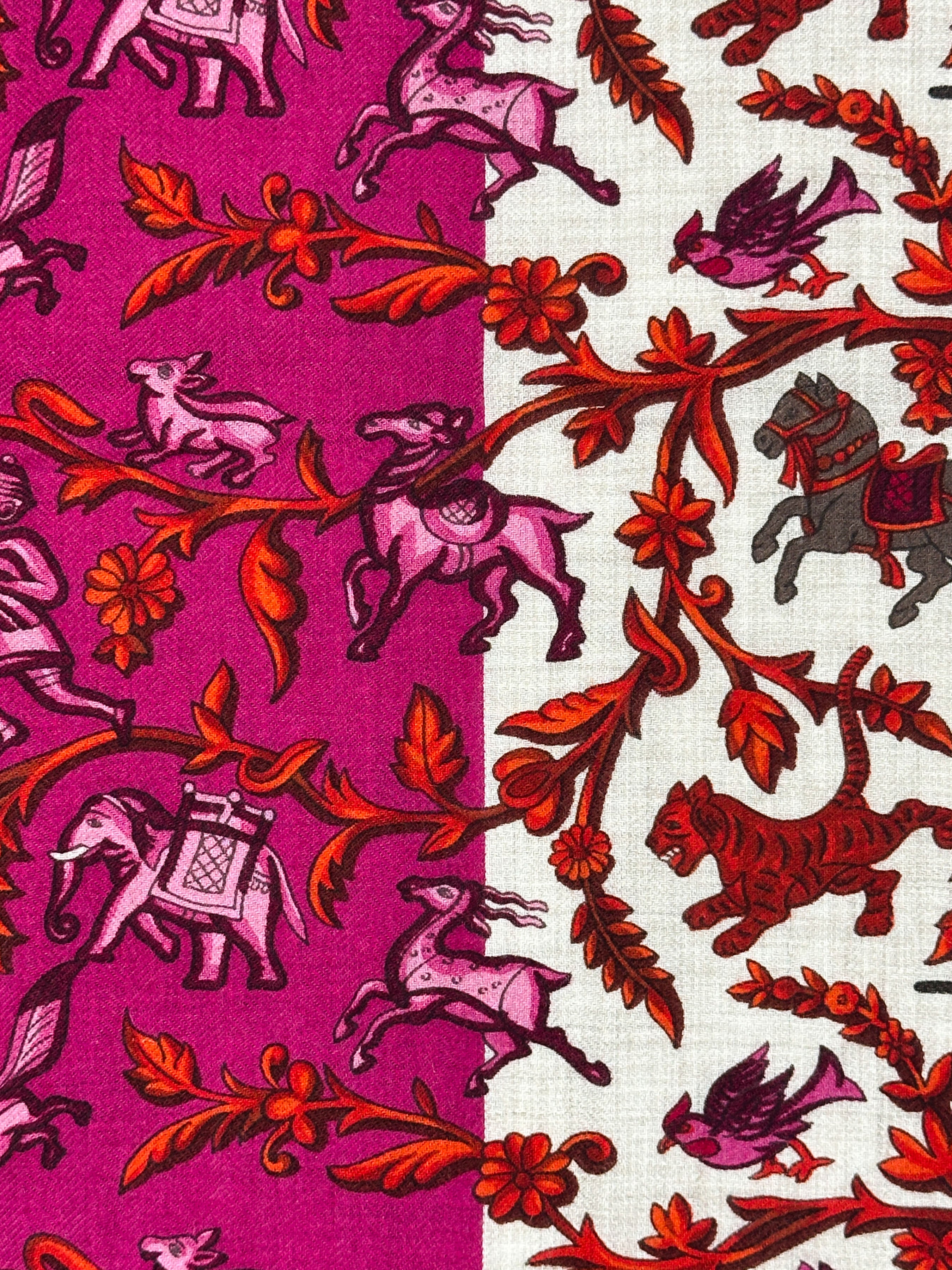 Hermès Chasse en Inde Cashmere Silk 140