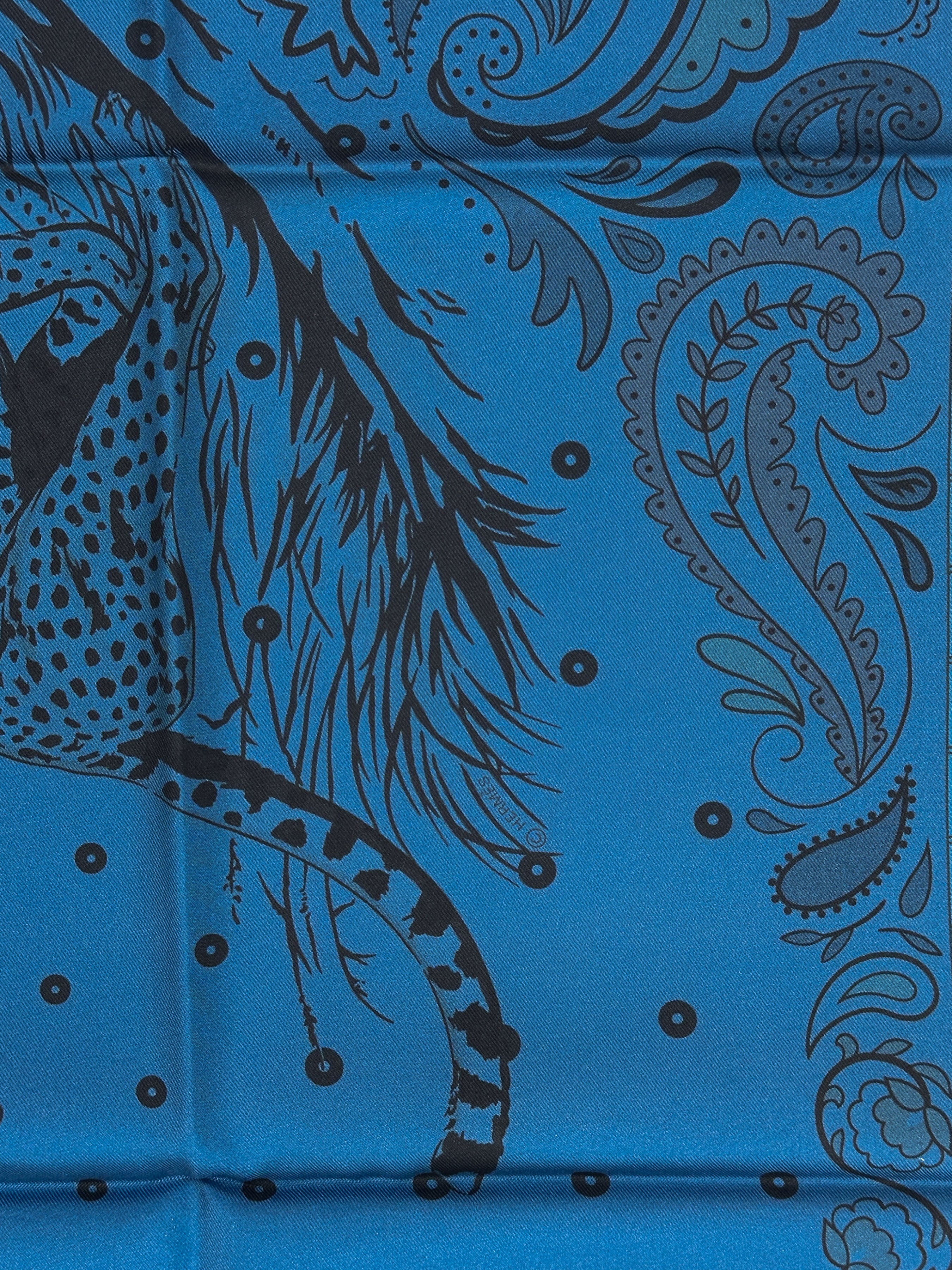 Hermès Guépards Bandana Double Face 90