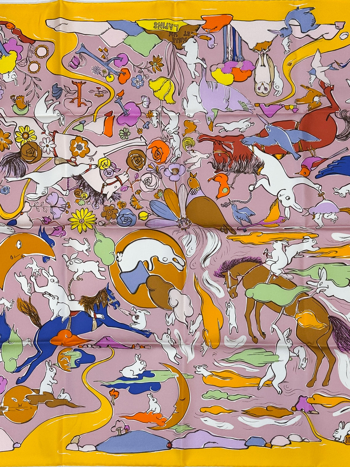 Hermès Mille et Un Lapins 90