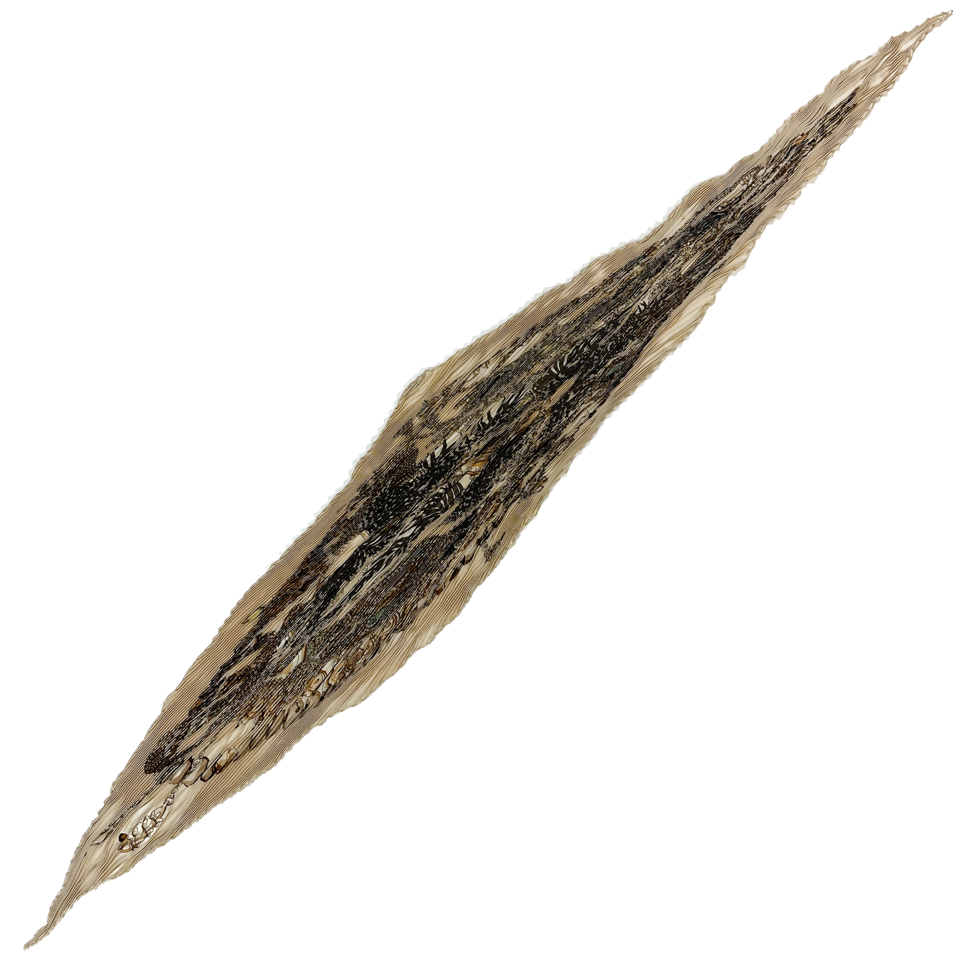 Hermès Terres Précieuses Plissé 90