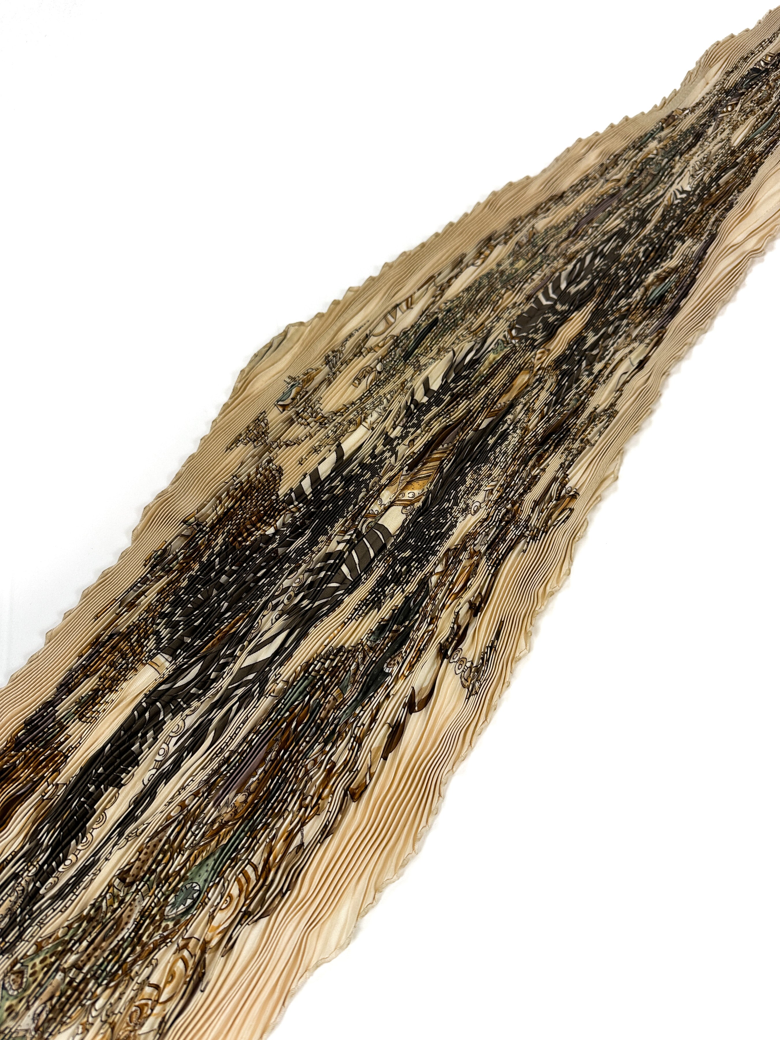 Hermès Terres Précieuses Plissé 90