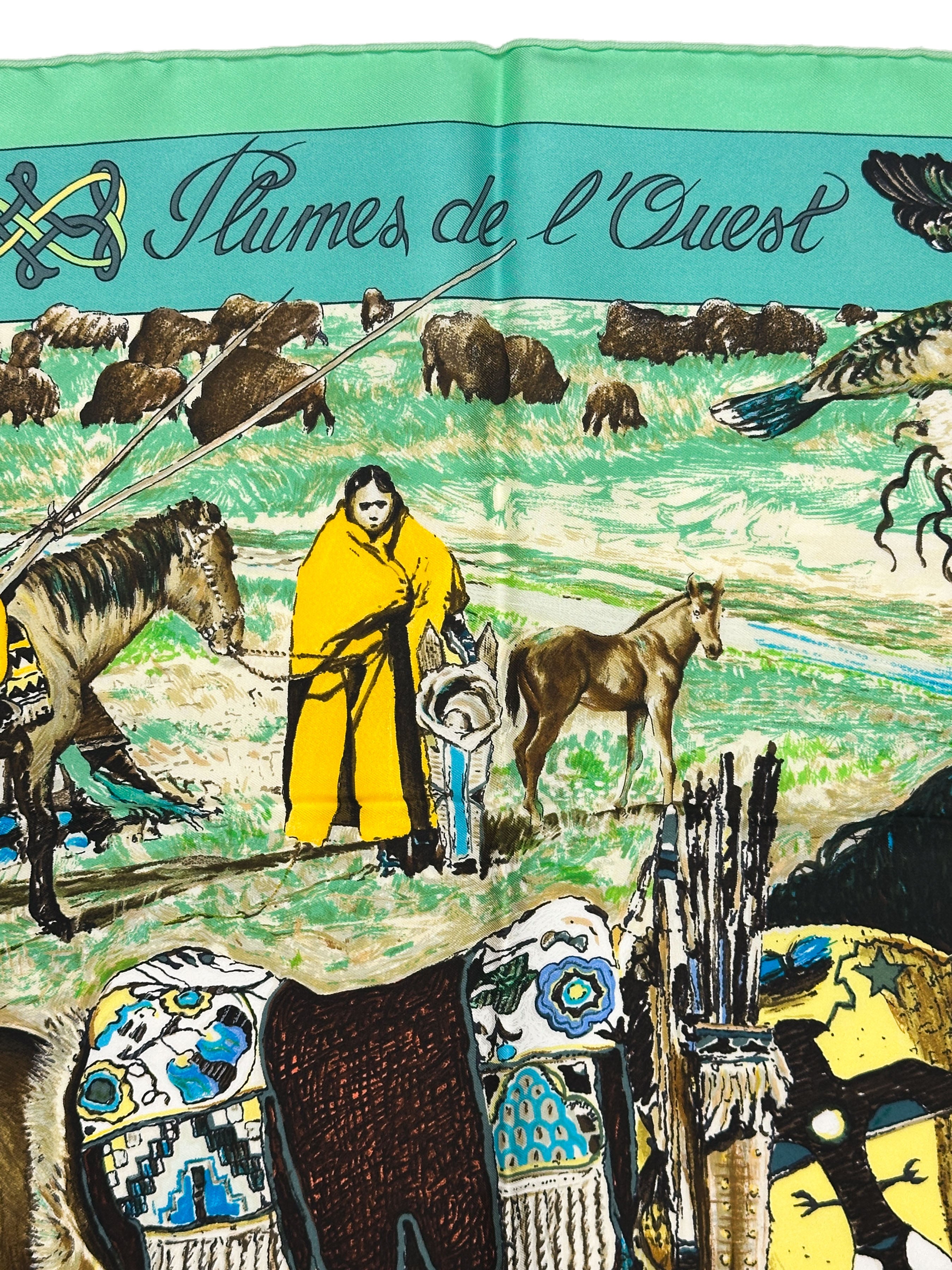 Hermès Les Plumes de L'Ouest (Les Cheyennes) 90