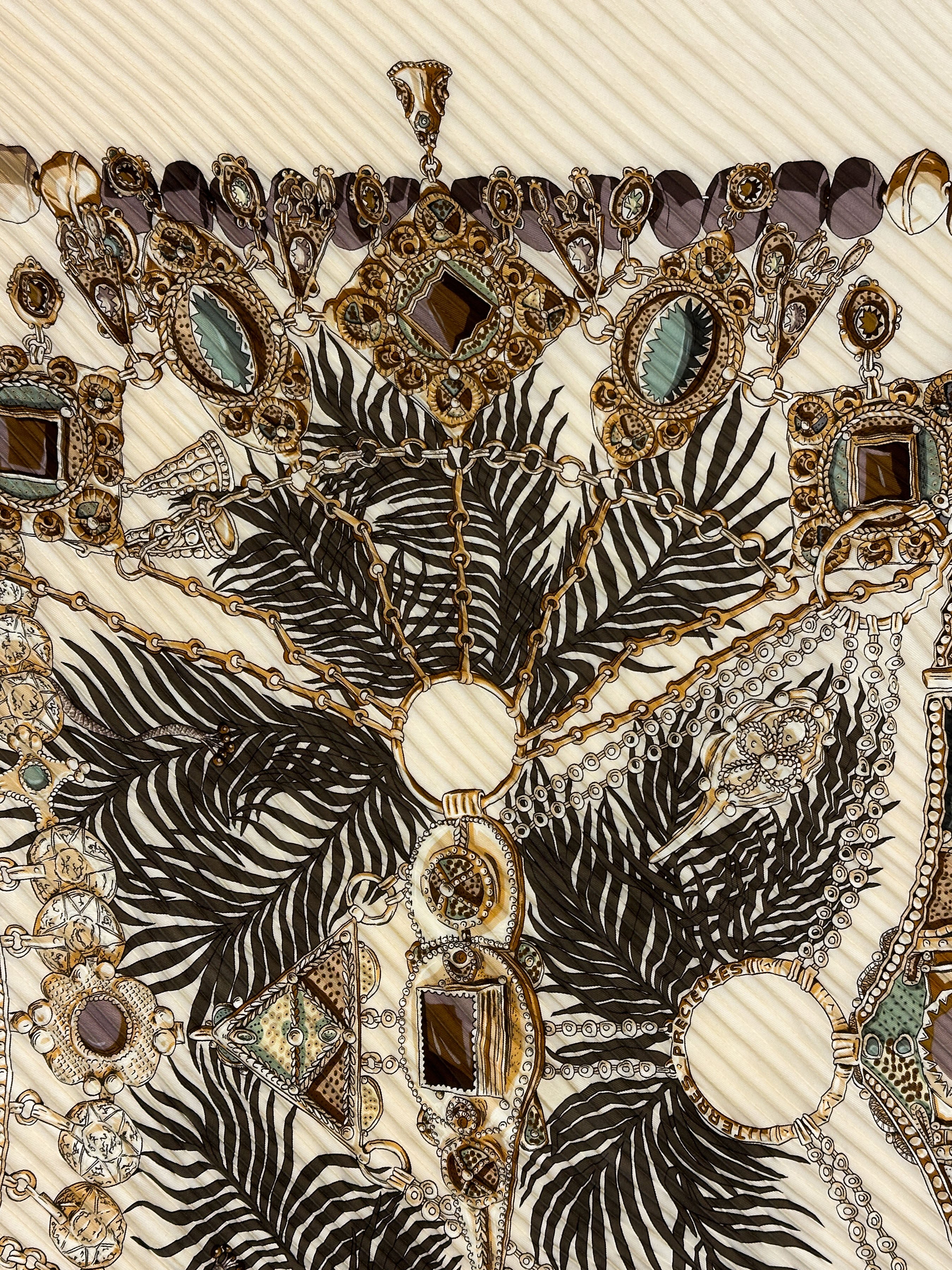 Hermès Terres Précieuses Plissé 90