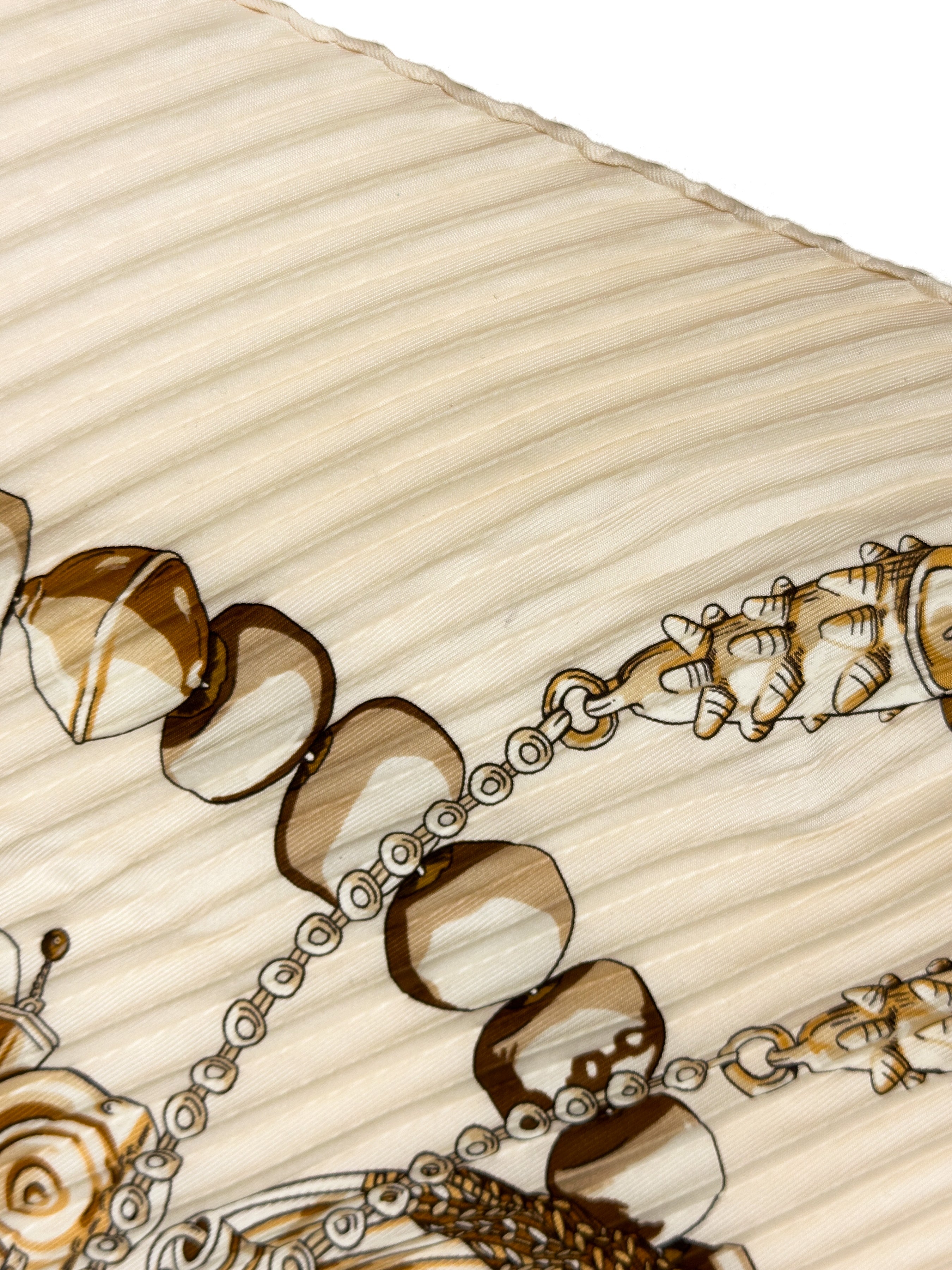 Hermès Terres Précieuses Plissé 90