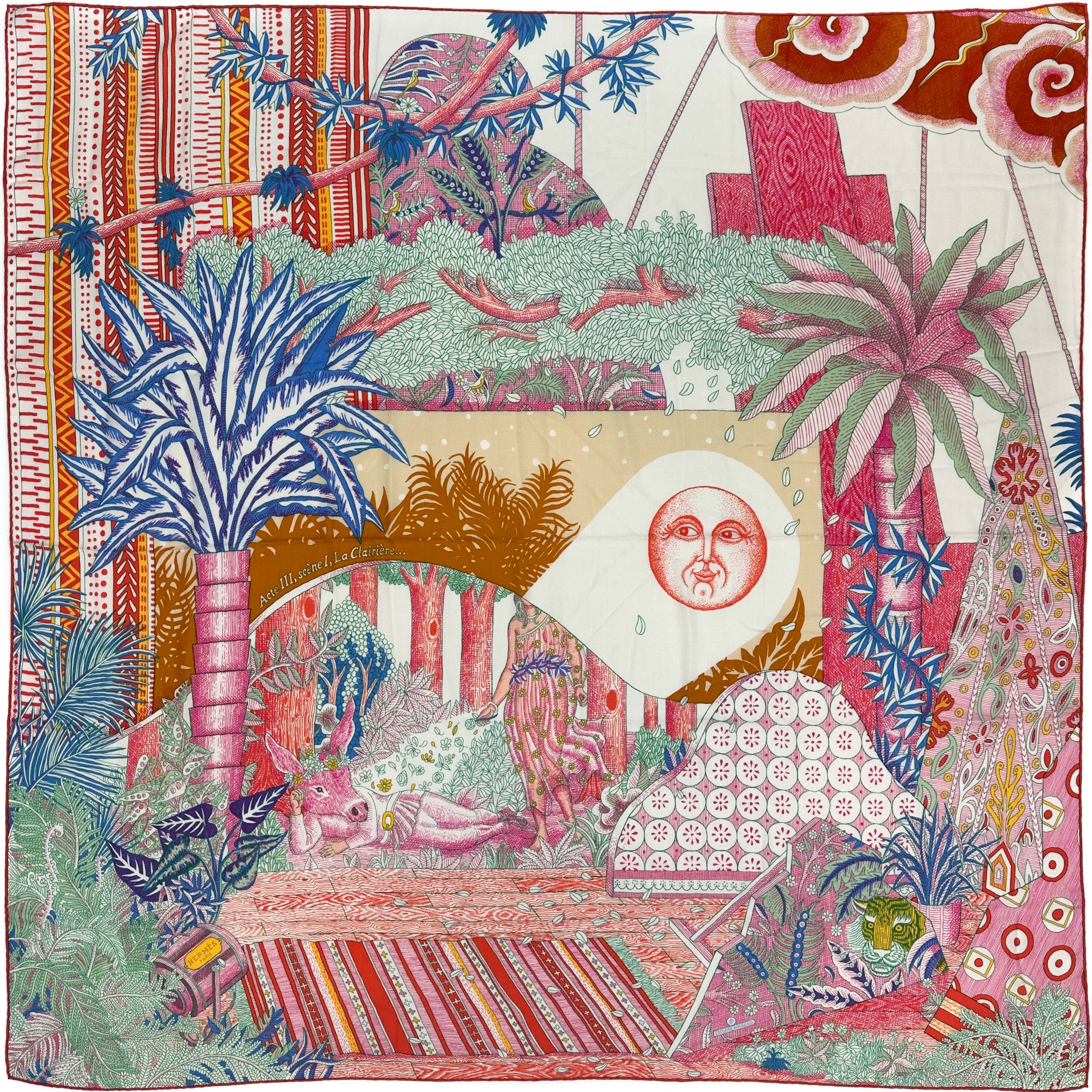 Hermès Acte III, Scène I, La Clairiere Cashmere Silk 140
