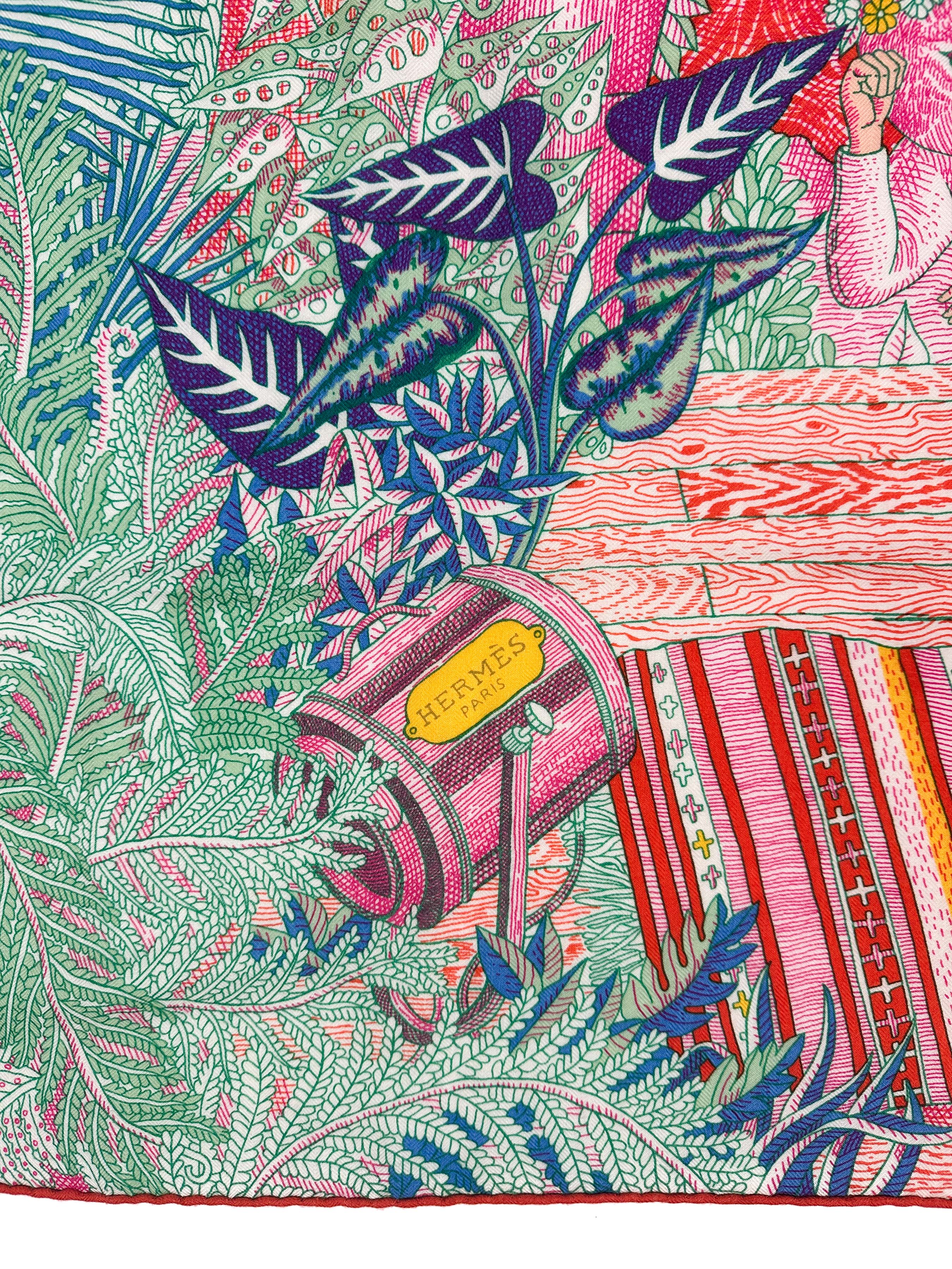 Hermès Acte III, Scène I, La Clairiere Cashmere Silk 140