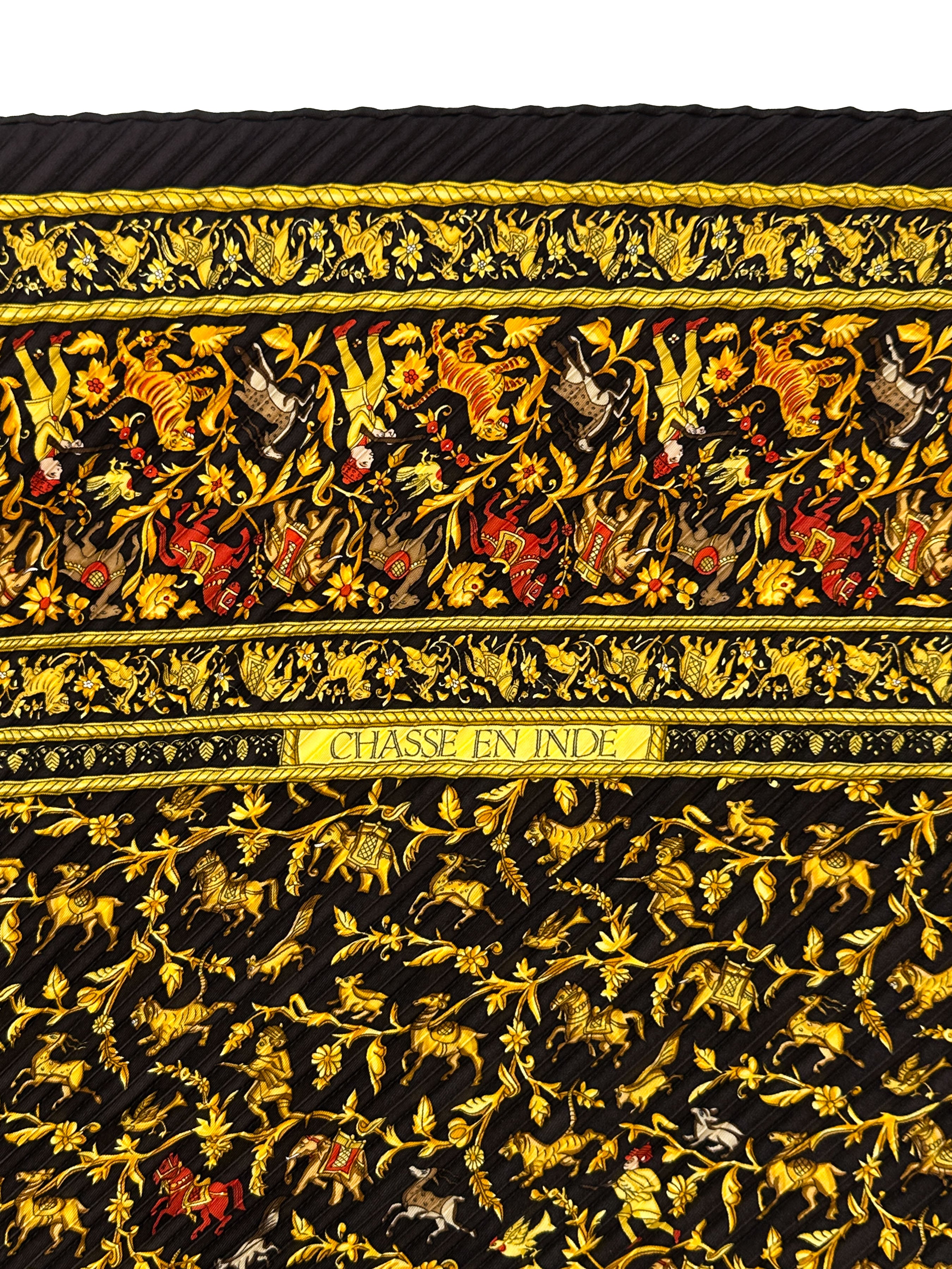 Hermès Chasse en Inde Plissé 90