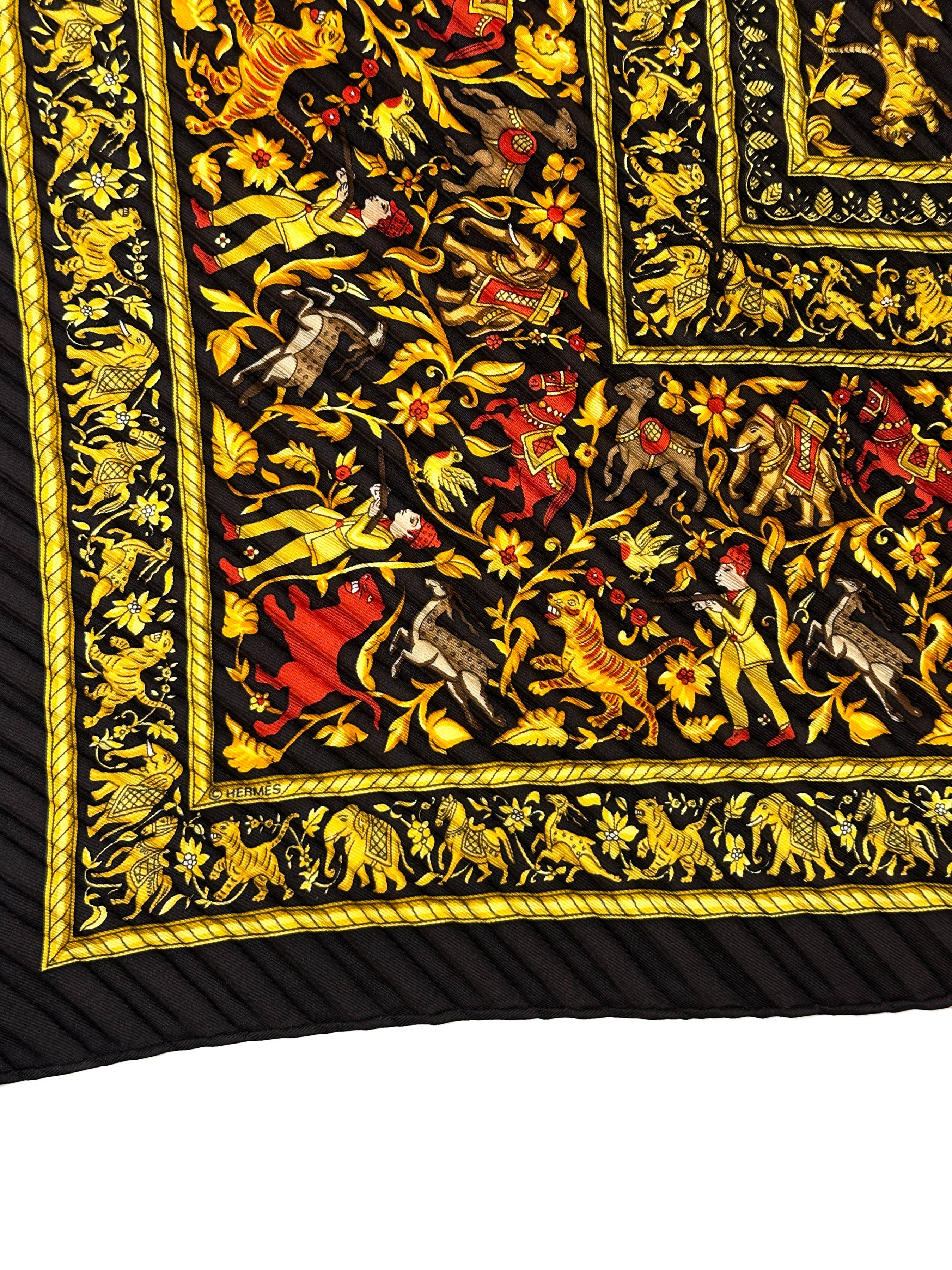 Hermès Chasse en Inde Plissé 90