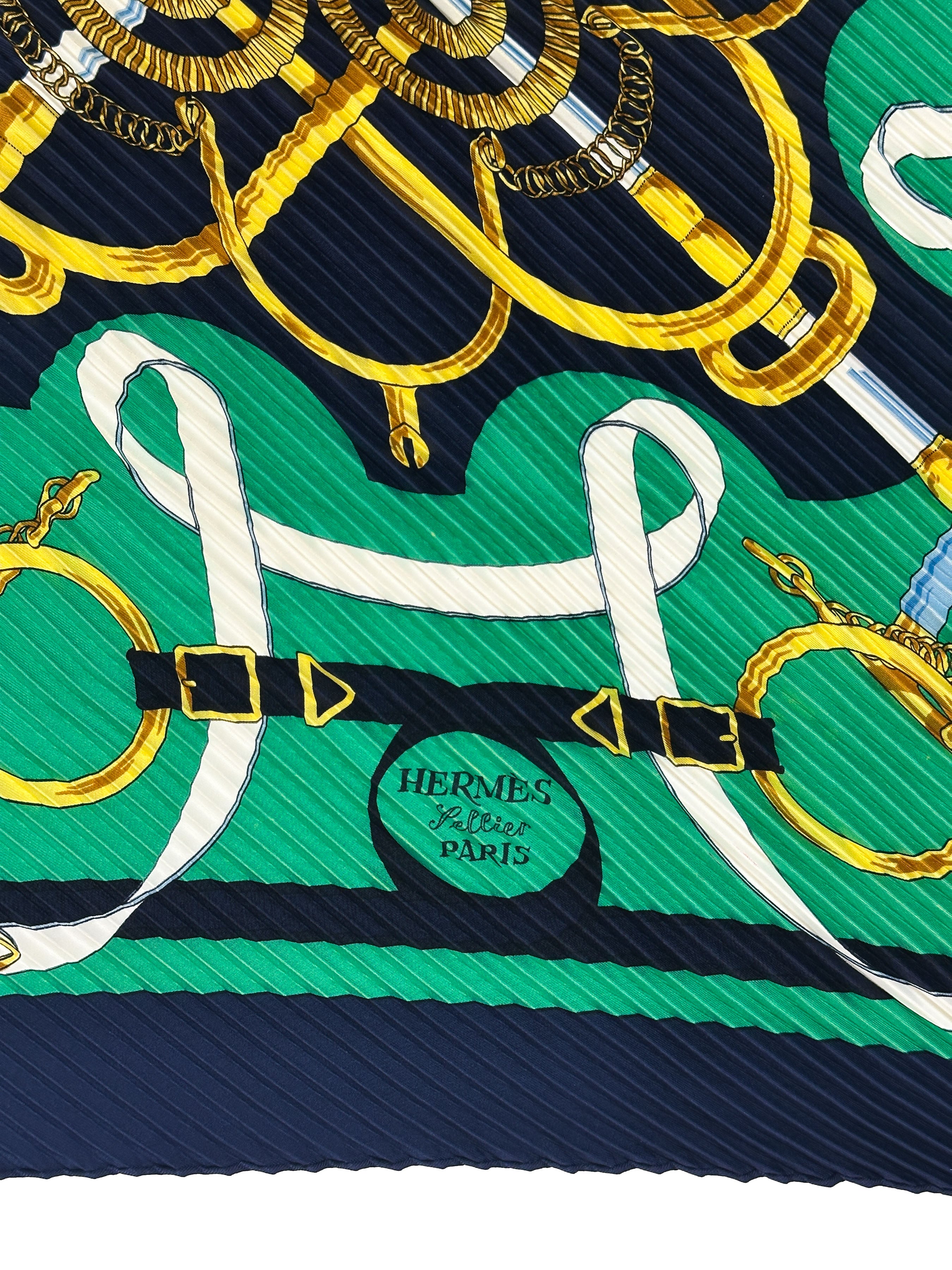 Hermès Eperon d'Or Plissé 90