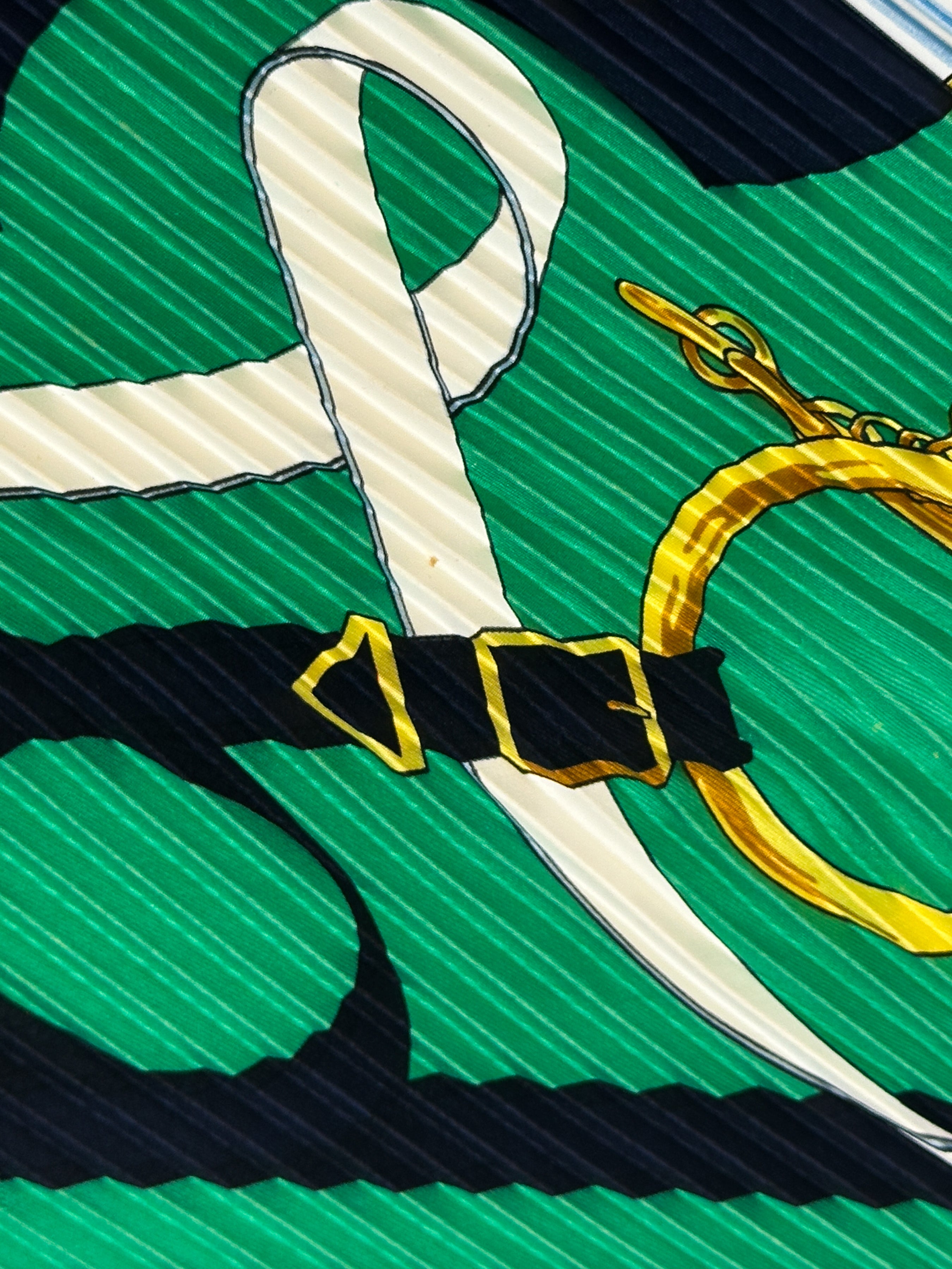 Hermès Eperon d'Or Plissé 90