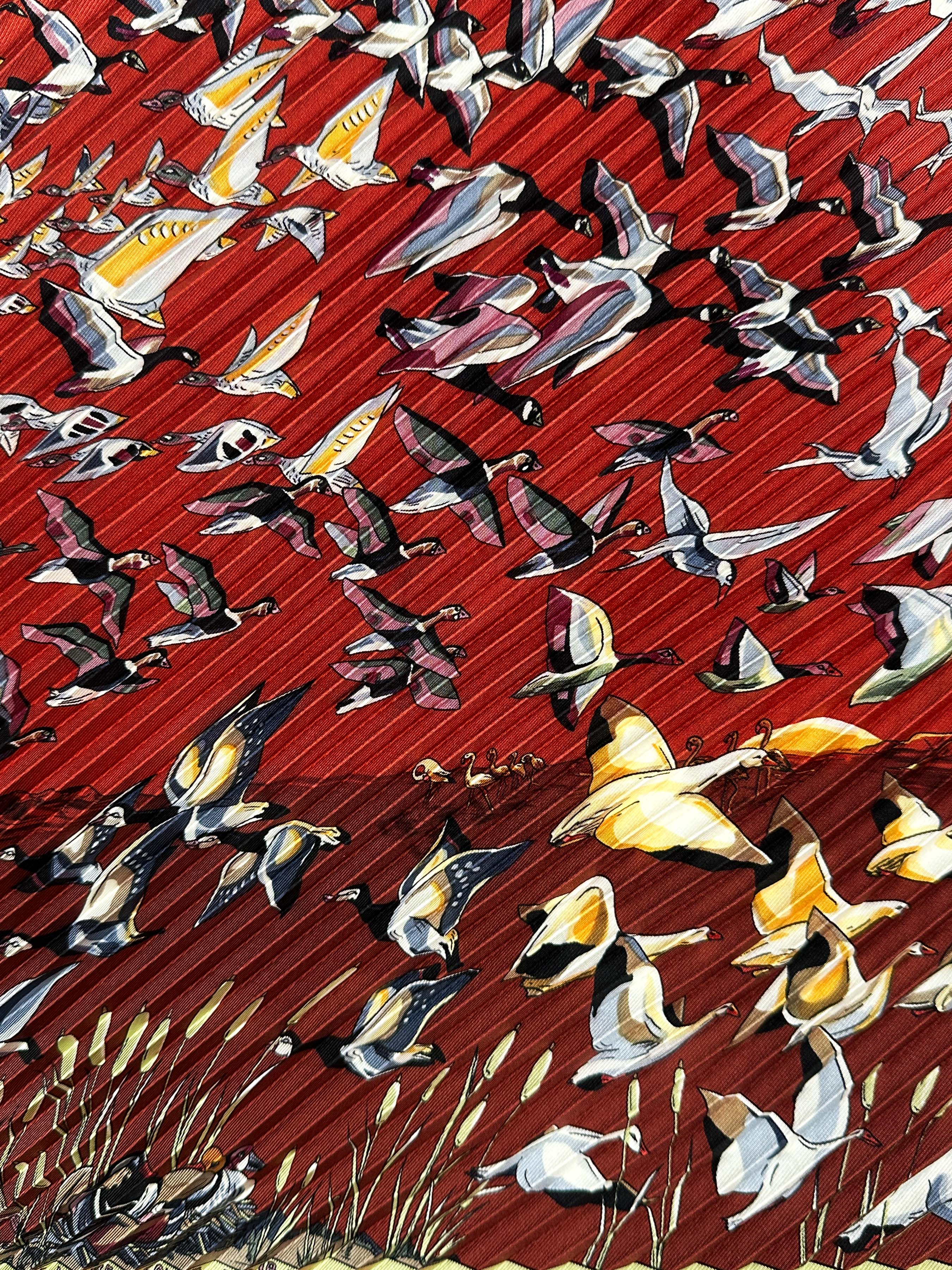 Hermès Libres Comme L'Air Plissé 90