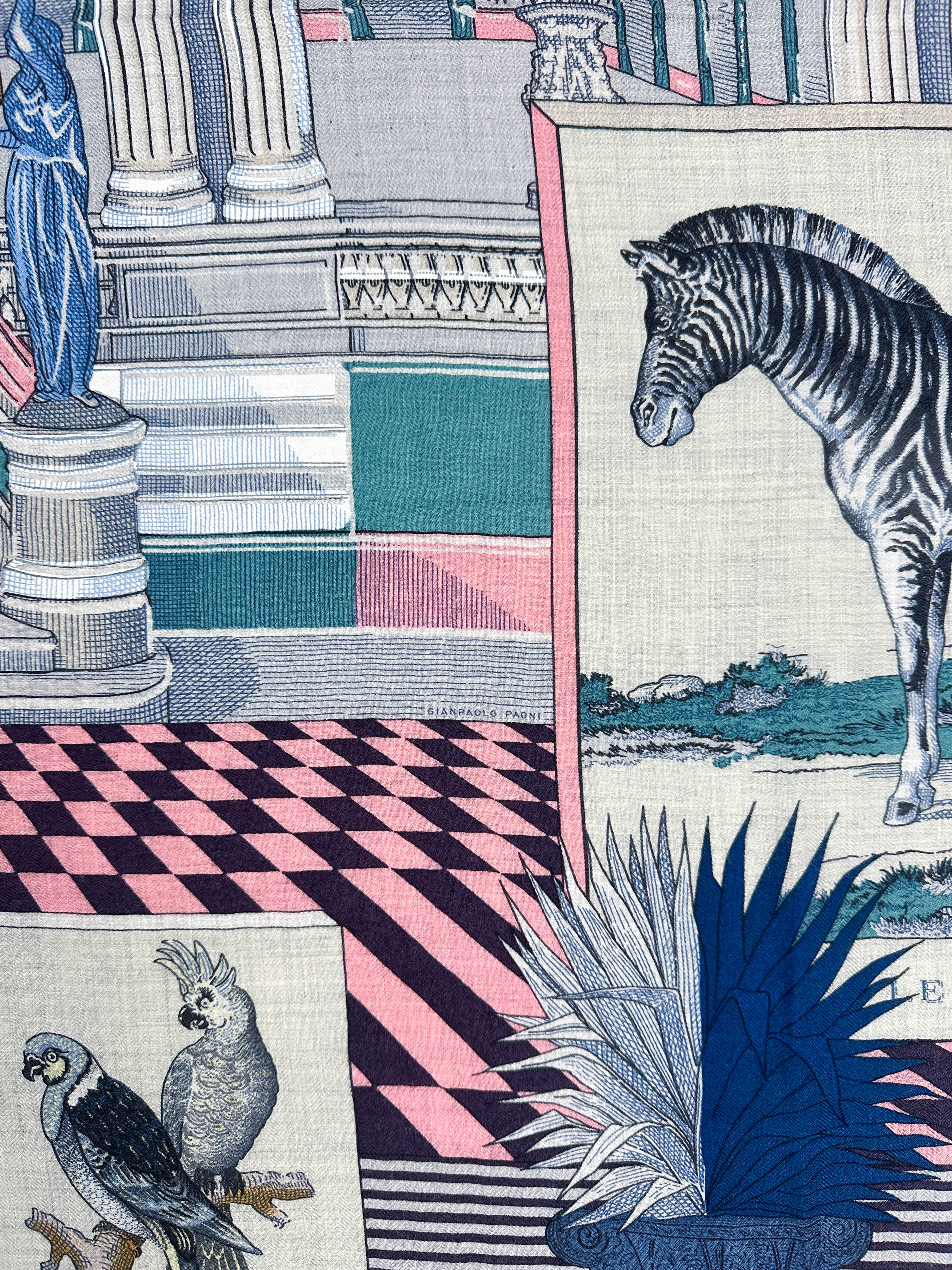 Hermès Grand Théâtre Nouveau Cashmere Silk 140