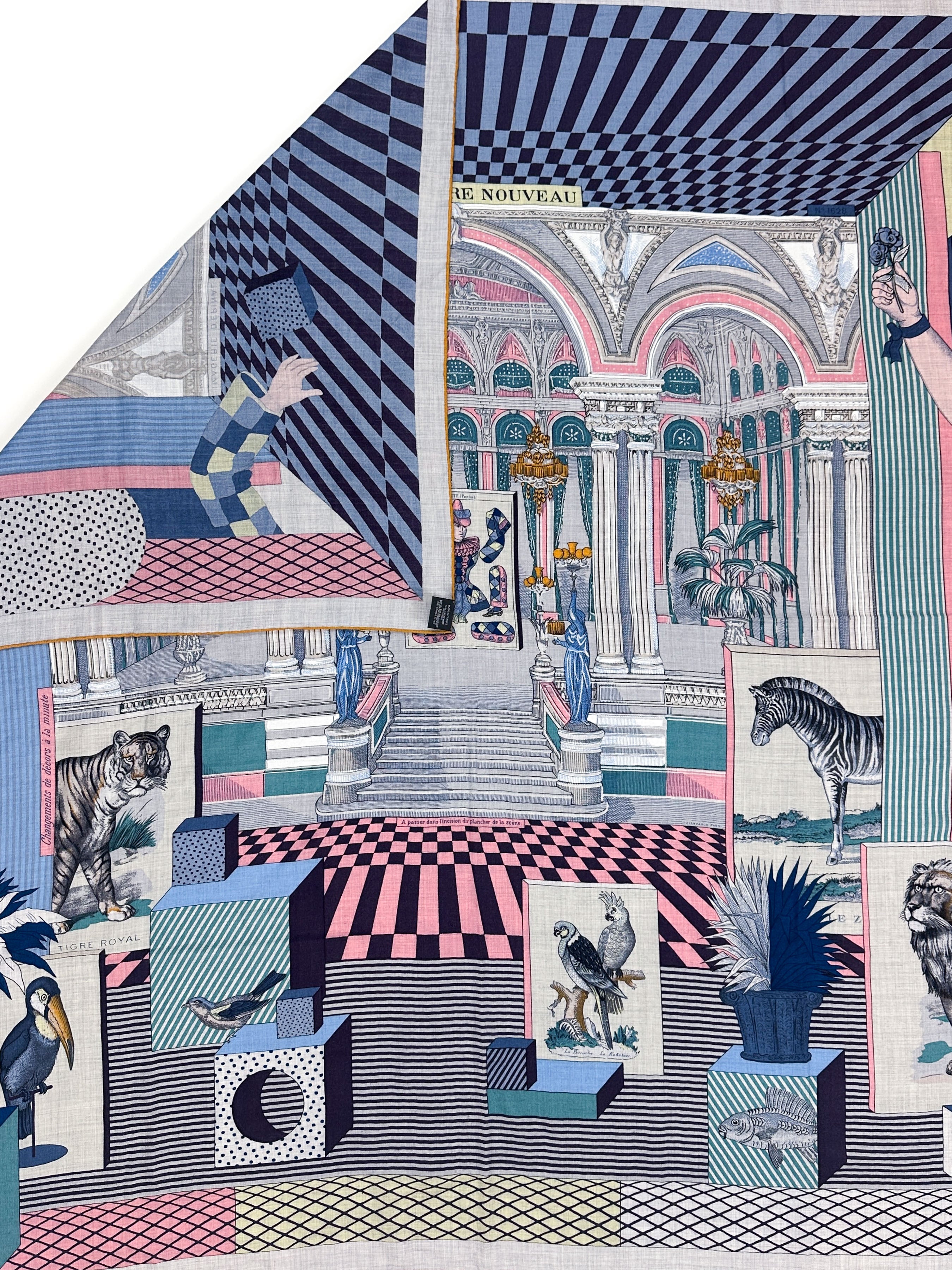 Hermès Grand Théâtre Nouveau Cashmere Silk 140