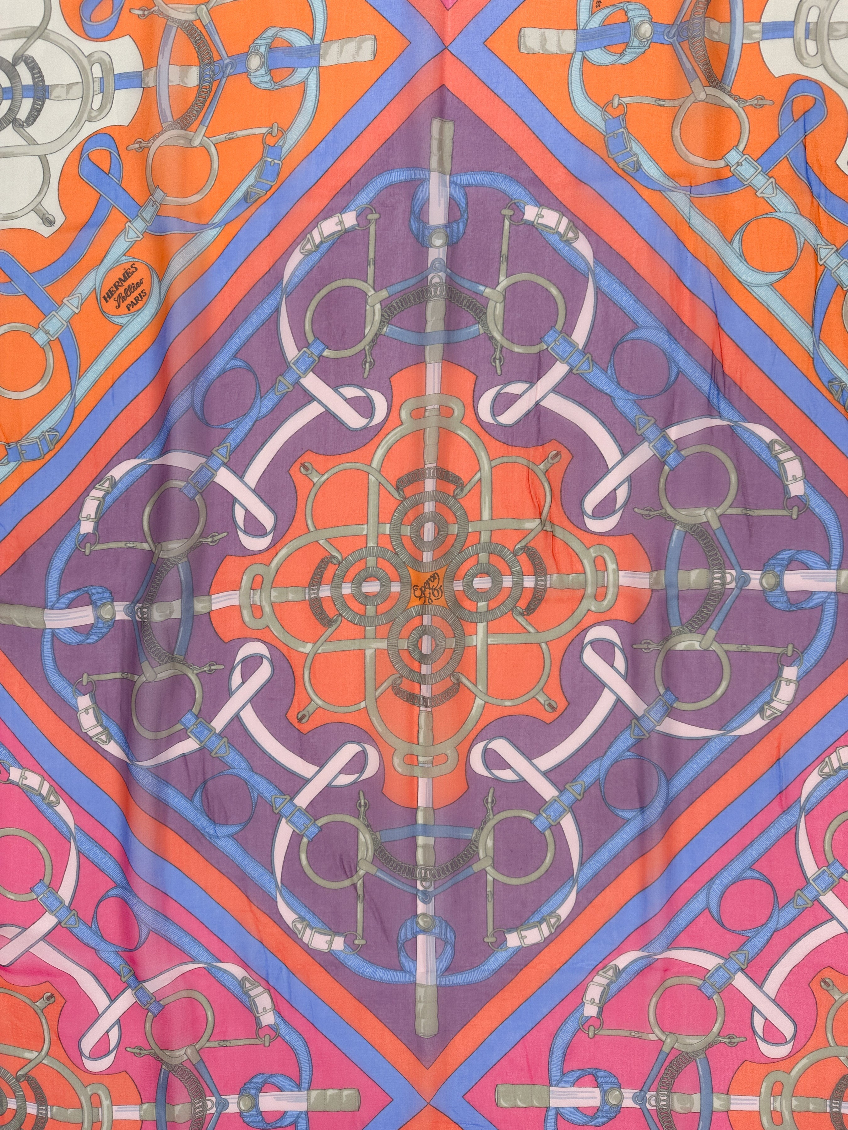 Hermès Eperon d'Or Mousseline Shawl