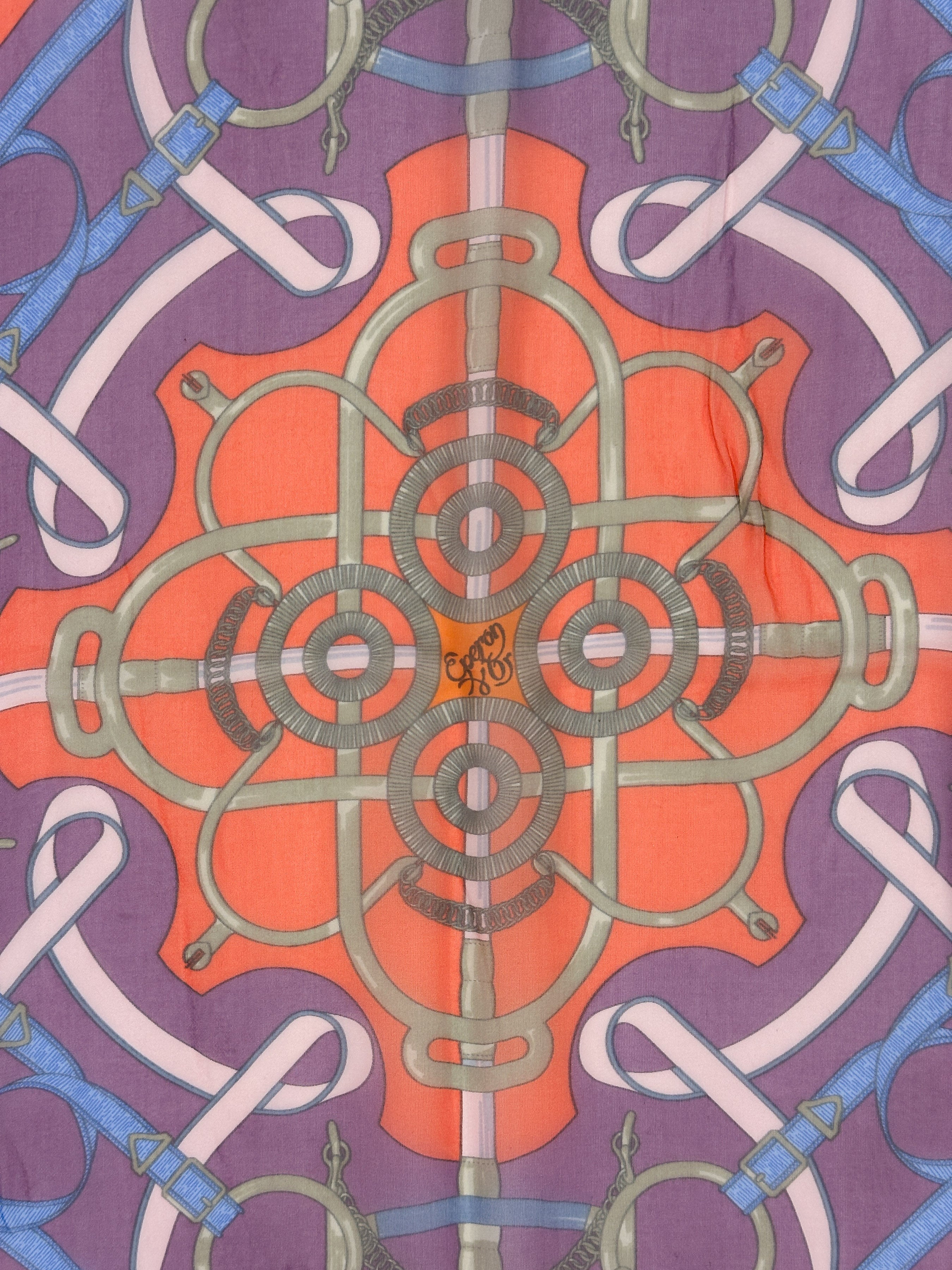 Hermès Eperon d'Or Mousseline Shawl