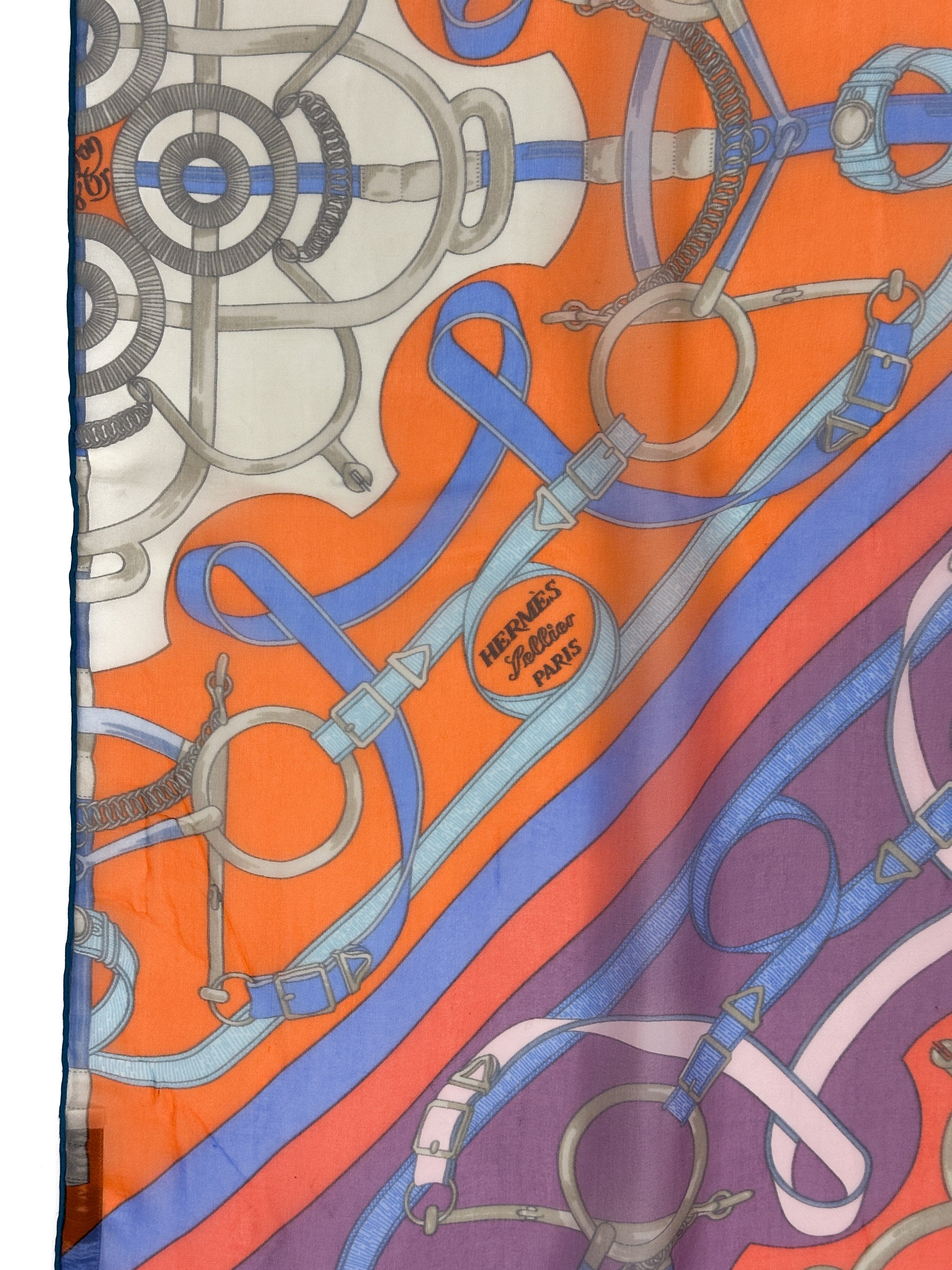 Hermès Eperon d'Or Mousseline Shawl