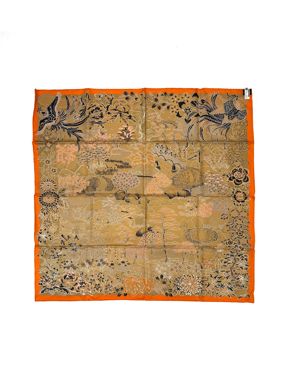 Hermès Mille Feuilles de Soie Double Face 90