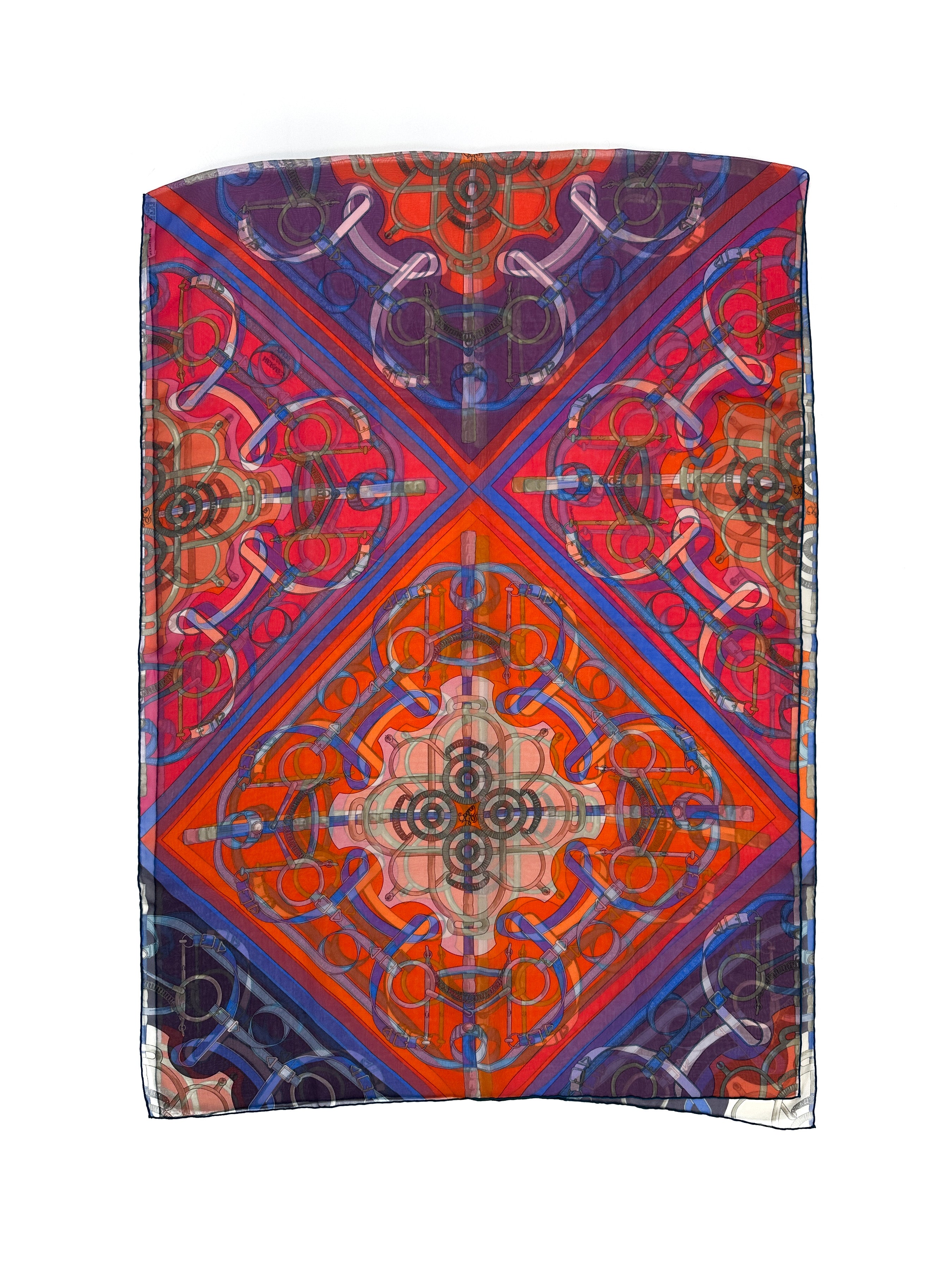 Hermès Eperon d'Or Mousseline Shawl